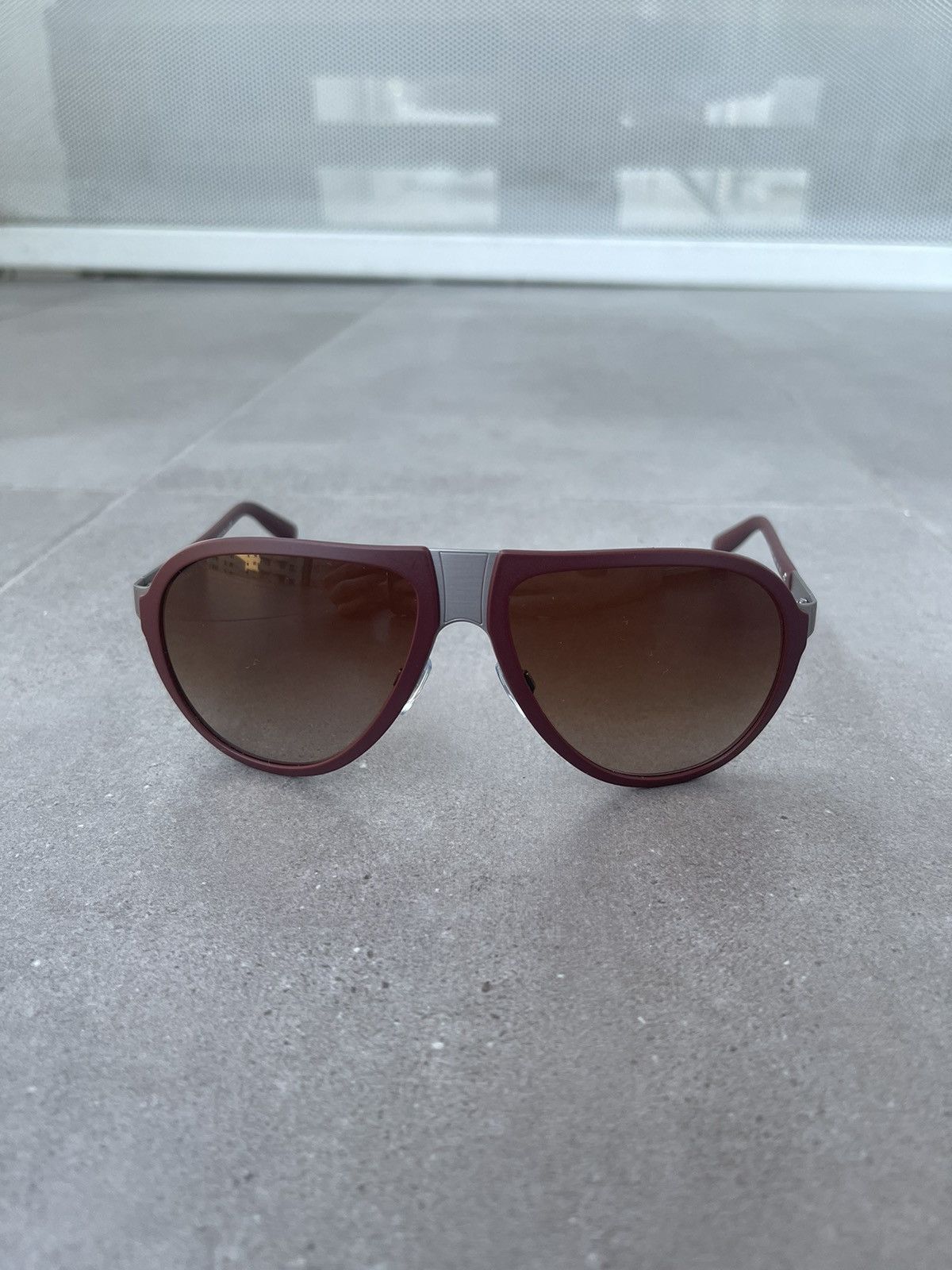 Armani × Emporio Armani × Giorgio Armani Giorgio Armani AR6008 3031/13 Cherry Aviator Sunglasses Size ONE SIZE - 2 Thumbnail
