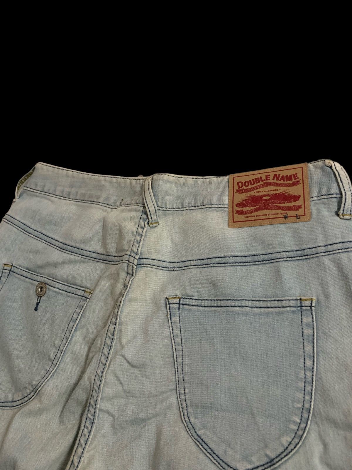 Designer × Japanese Brand × Vintage Vintage Double Name Soft Denim Jeans Size US 31 - 6 Thumbnail