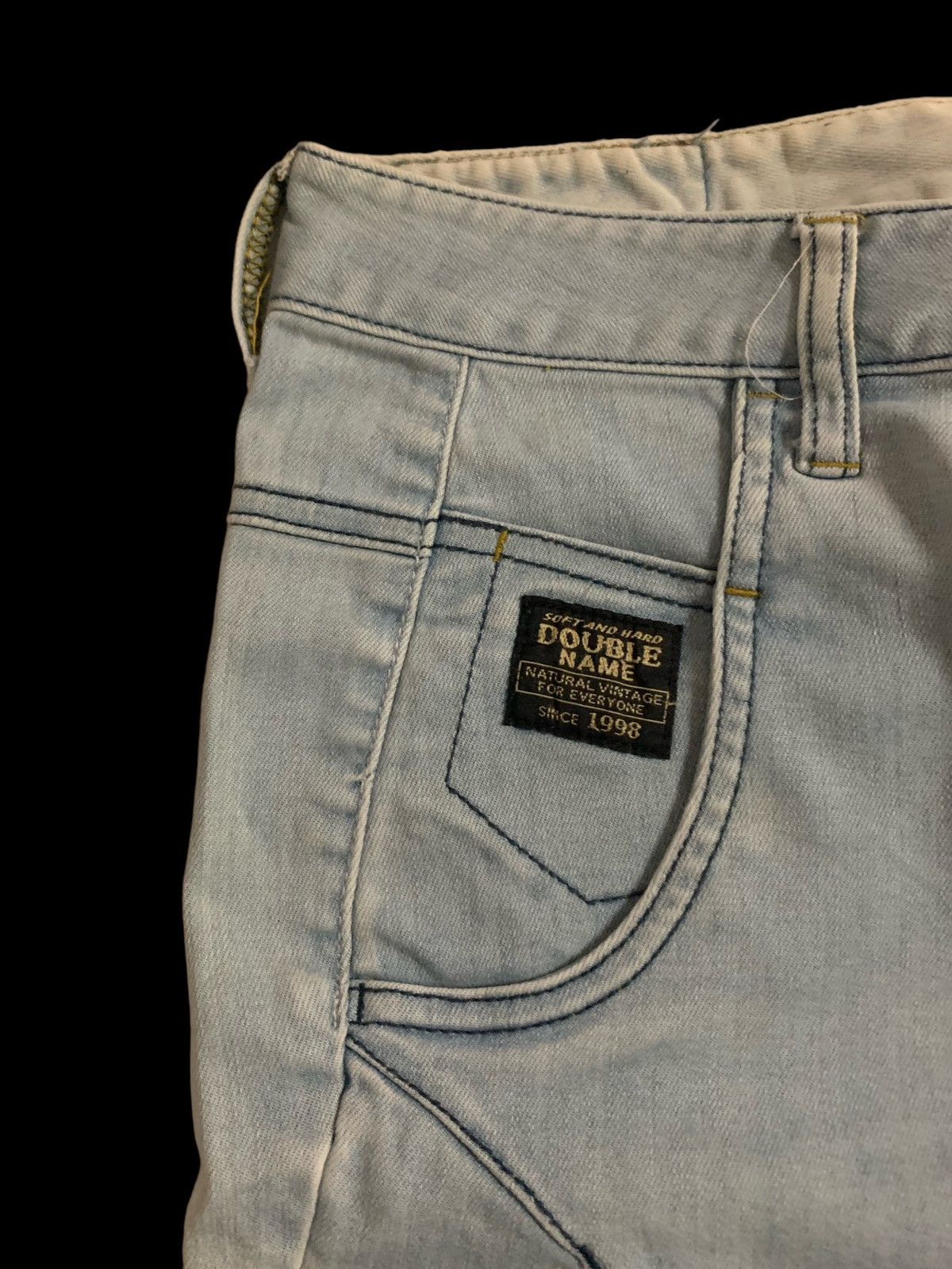 Designer × Japanese Brand × Vintage Vintage Double Name Soft Denim Jeans Size US 31 - 7 Thumbnail