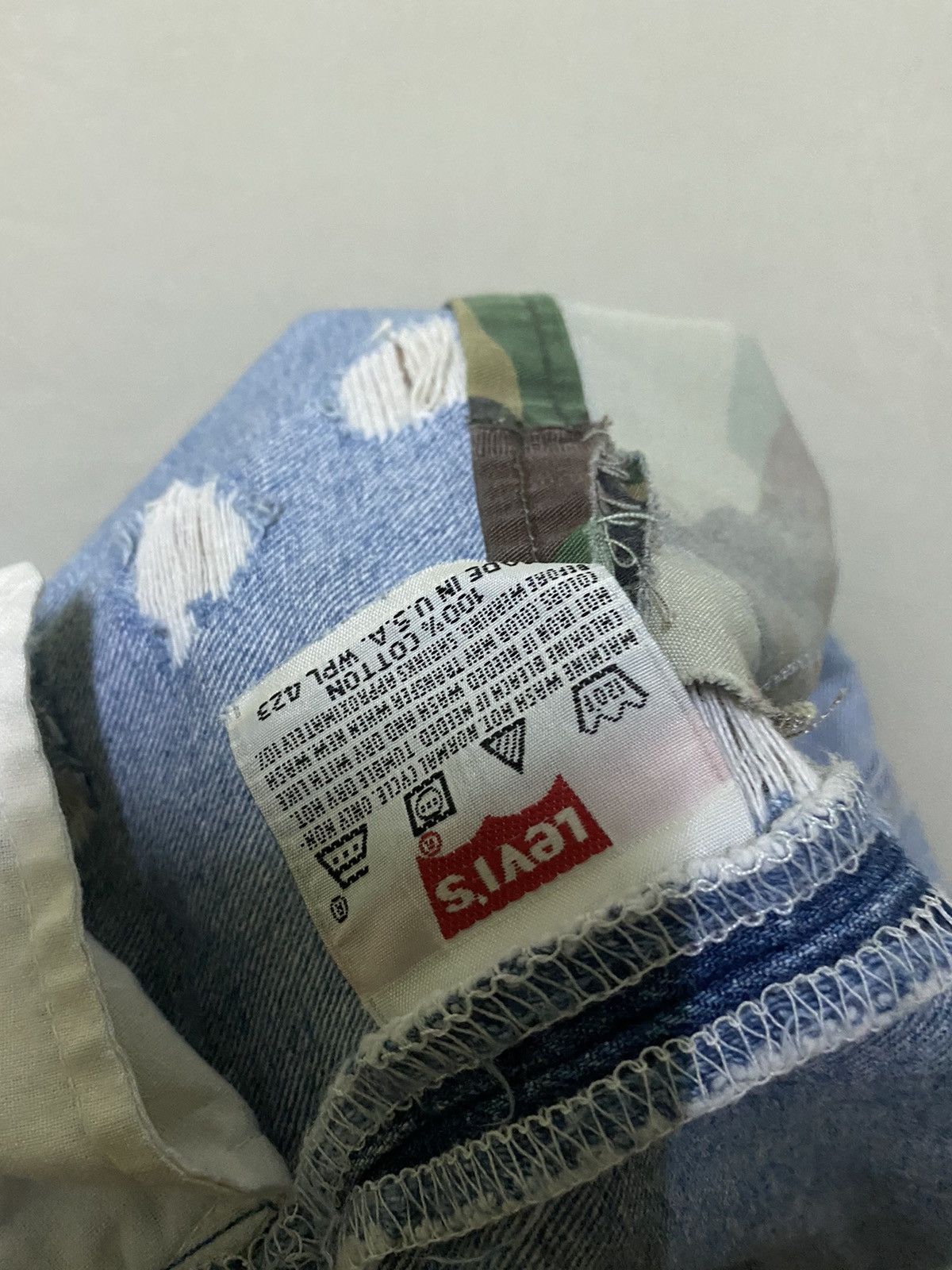 Levi's Vintage Thrashed Levi's 501 USA Painter Distressed Jeans Size US 38 / EU 54 - 17 Thumbnail