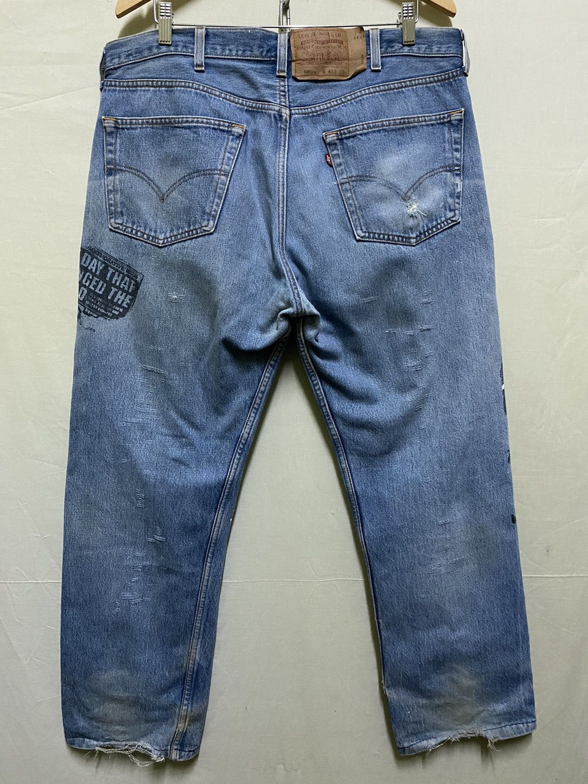 Levi's Vintage Thrashed Levi's 501 USA Painter Distressed Jeans Size US 38 / EU 54 - 9 Thumbnail