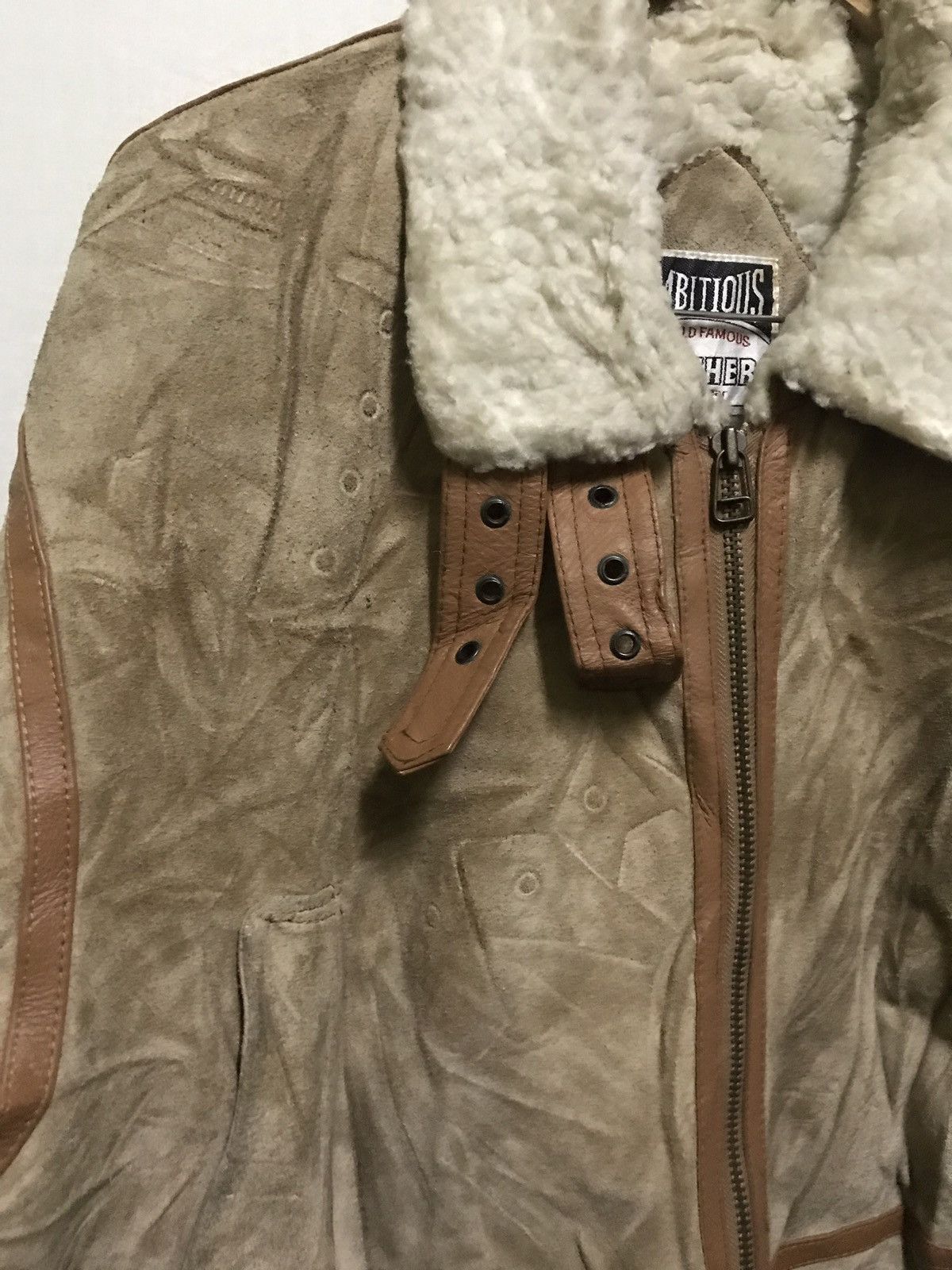 Japanese Brand Ambitious Shearling Leather Jacket Size US M / EU 48-50 / 2 - 3 Thumbnail