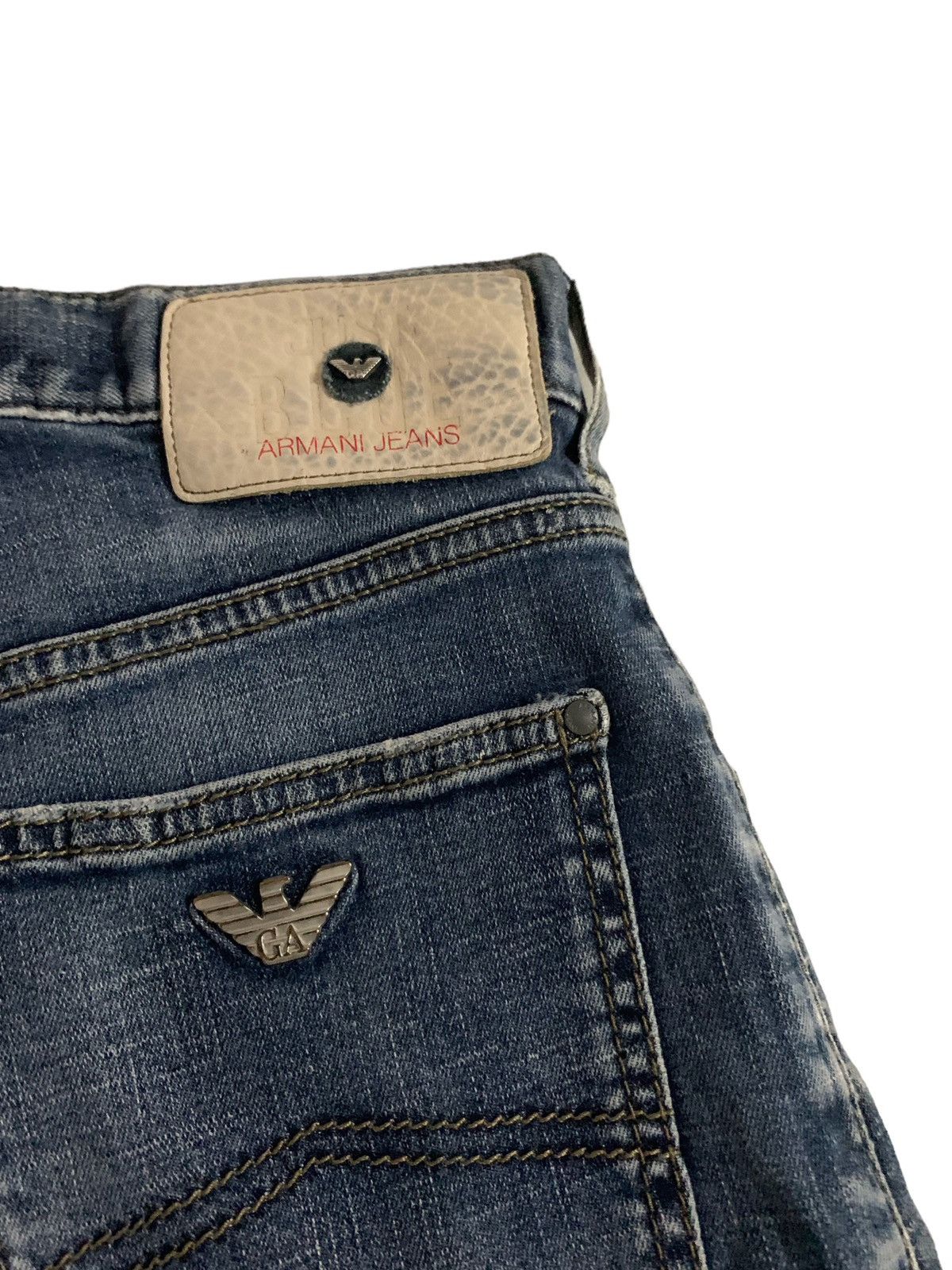 Vintage Vintage Armani Jeans Style Denim Size US 33 - 9 Thumbnail