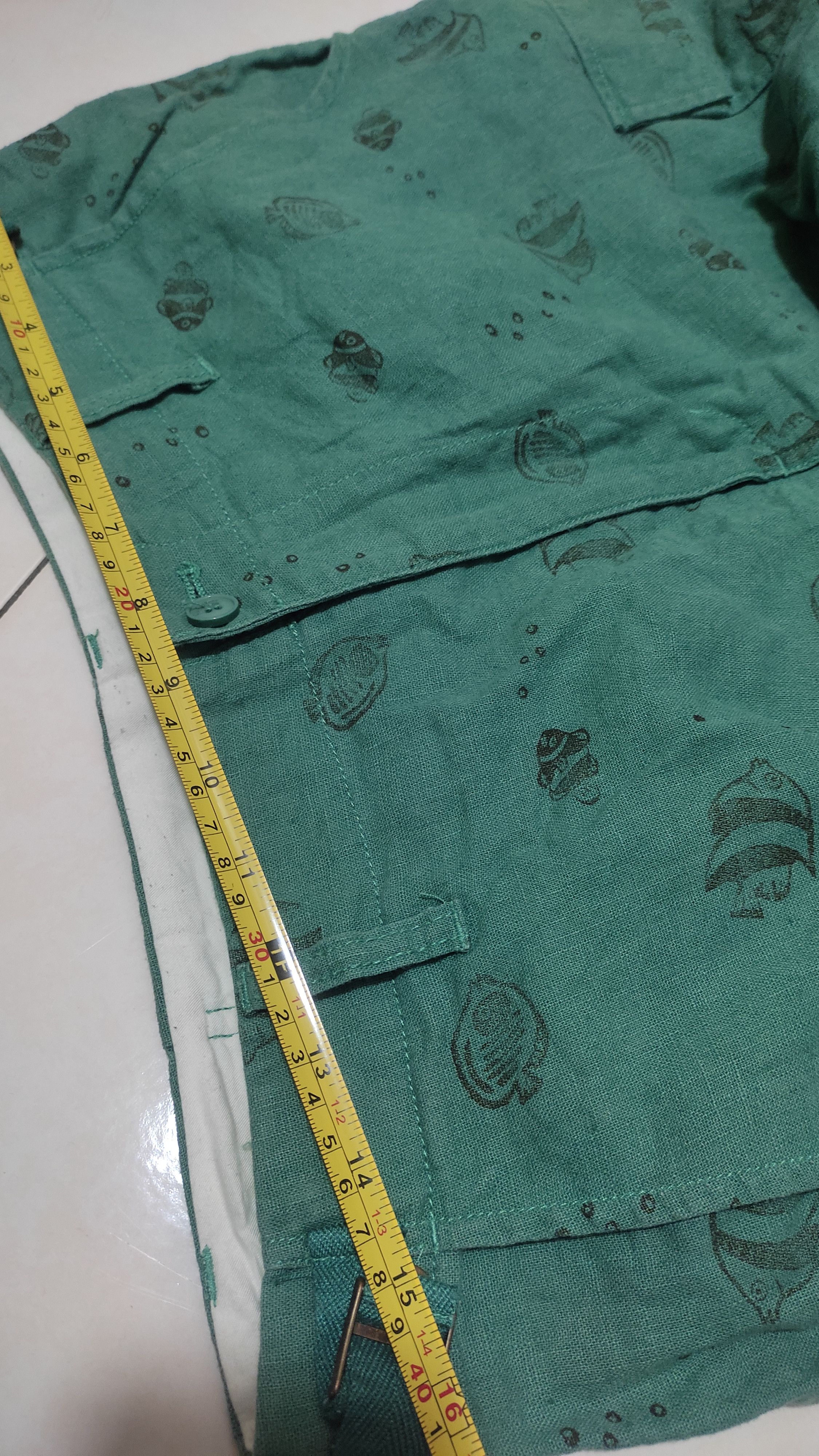 Issey Miyake × Ne-Net Cargo linen cotton fish print Size US 32 / EU 48 - 5 Thumbnail