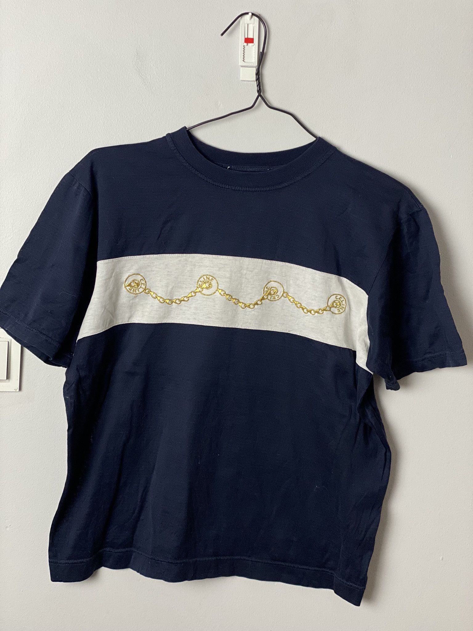 Celine Celine vintage rare t-shirt tee embroidered Size US M / EU 48-50 / 2 - 1 Thumbnail
