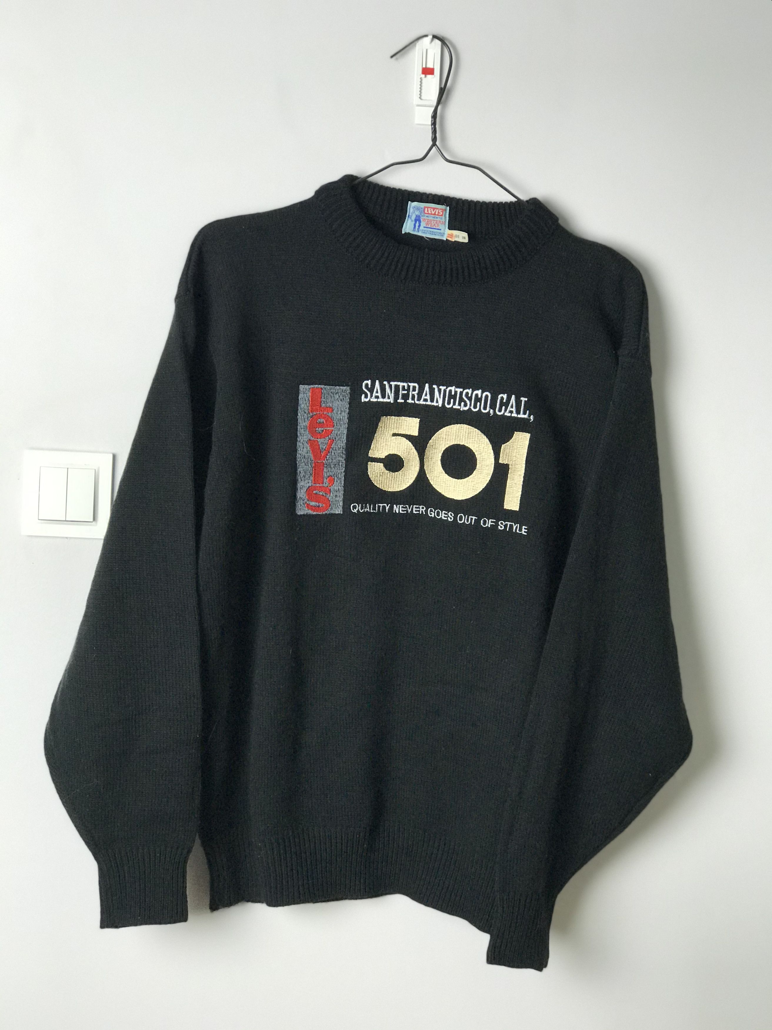 Levi's Levi's 501 vintage jumper sweater knitwear embroidered Size US XL / EU 56 / 4 - 1 Thumbnail