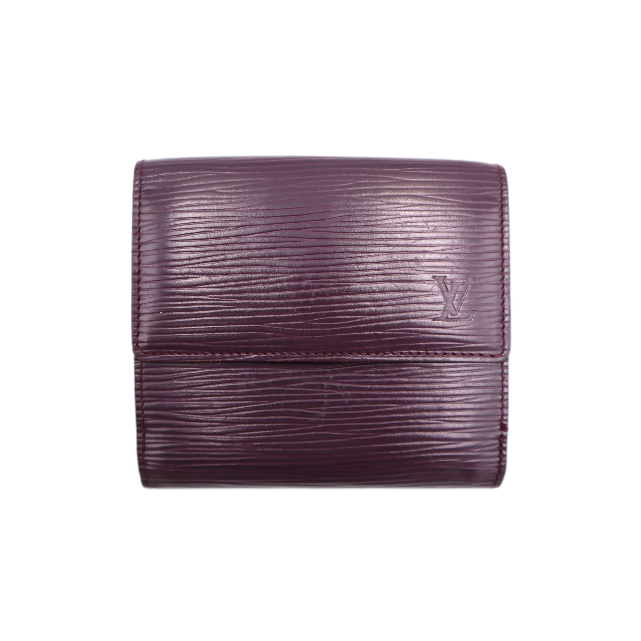 Louis Vuitton Epi Elise Trifold Wallet Purple SN1120