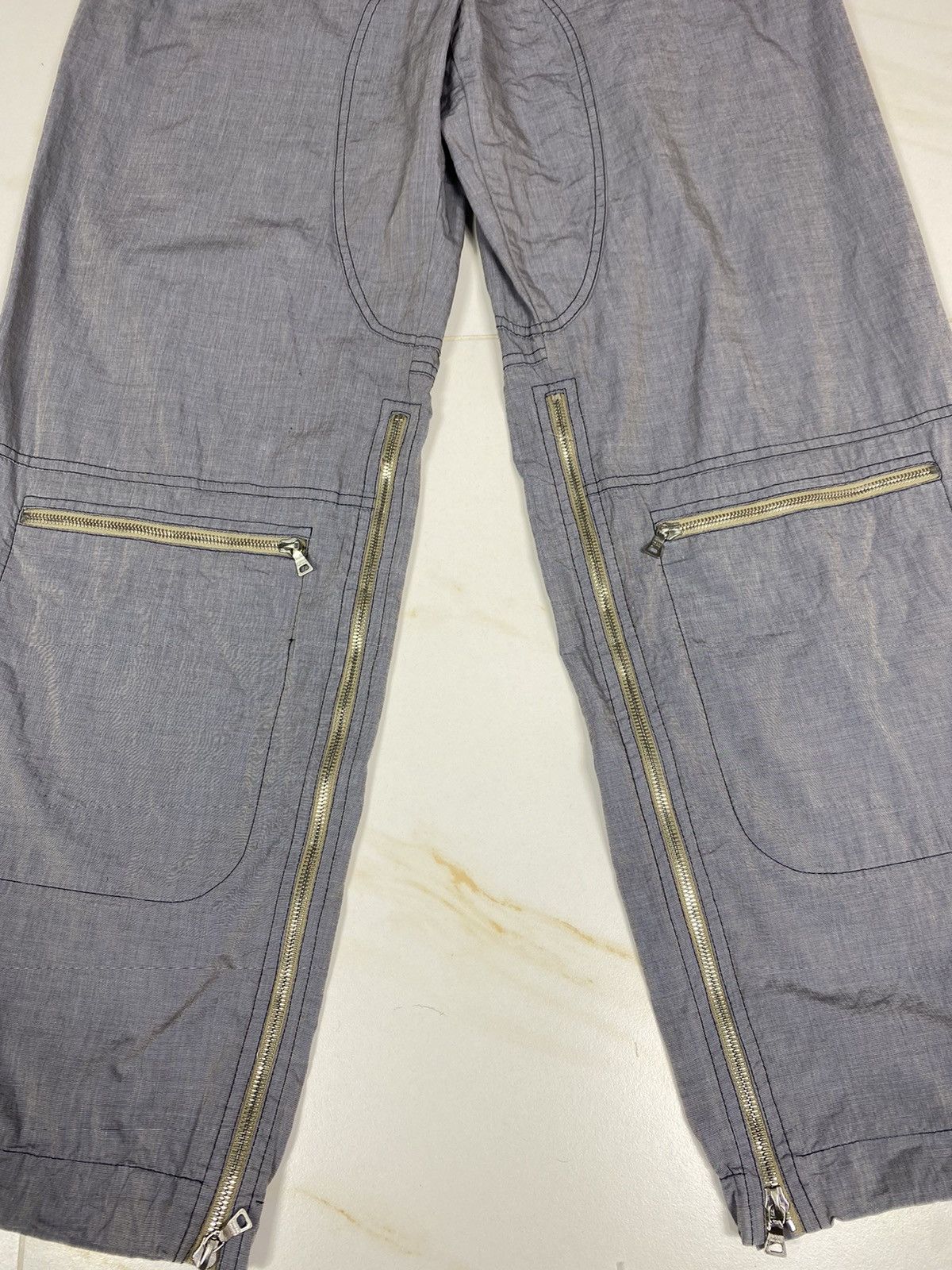 Prada Vintage Prada Astro Zipper Pants. S089 Size US 35 - 3 Thumbnail