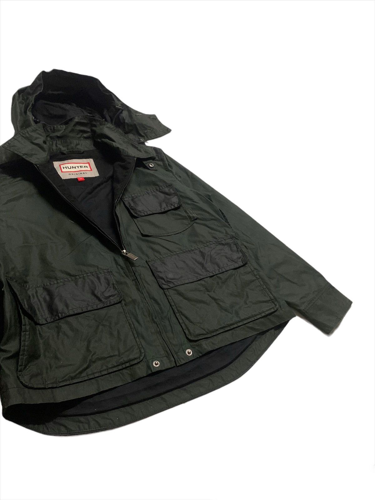 Hunter × Japanese Brand × Vintage Vintage Hunter Rain Coat Jacket With Hoodies Size US M / EU 48-50 / 2 - 7 Thumbnail
