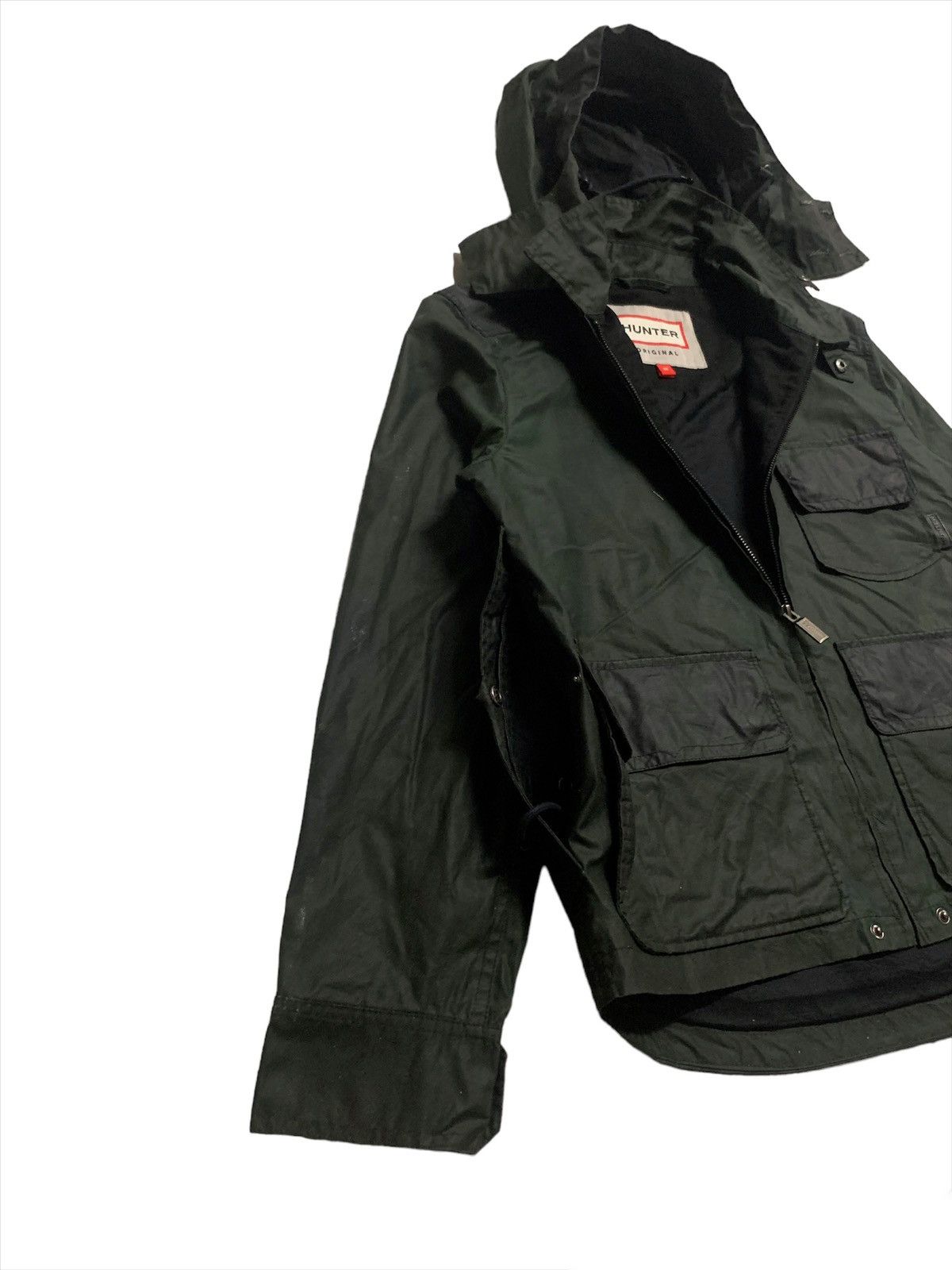 Hunter × Japanese Brand × Vintage Vintage Hunter Rain Coat Jacket With Hoodies Size US M / EU 48-50 / 2 - 4 Thumbnail