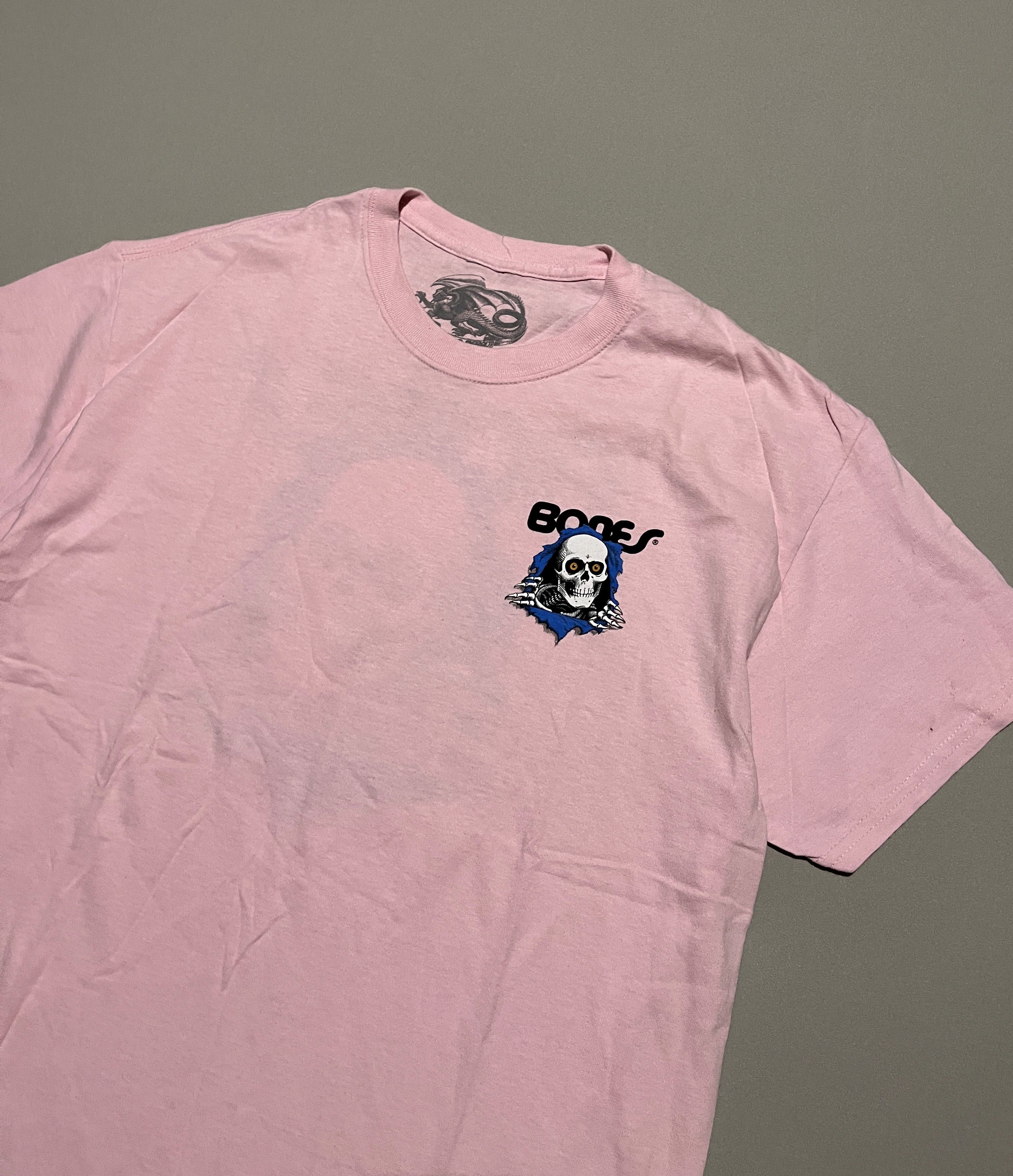 Bones × Powell Peralta Powell Peralta BONES Pink Skateboarding T-shirt Size US L / EU 52-54 / 3 - 5 Thumbnail