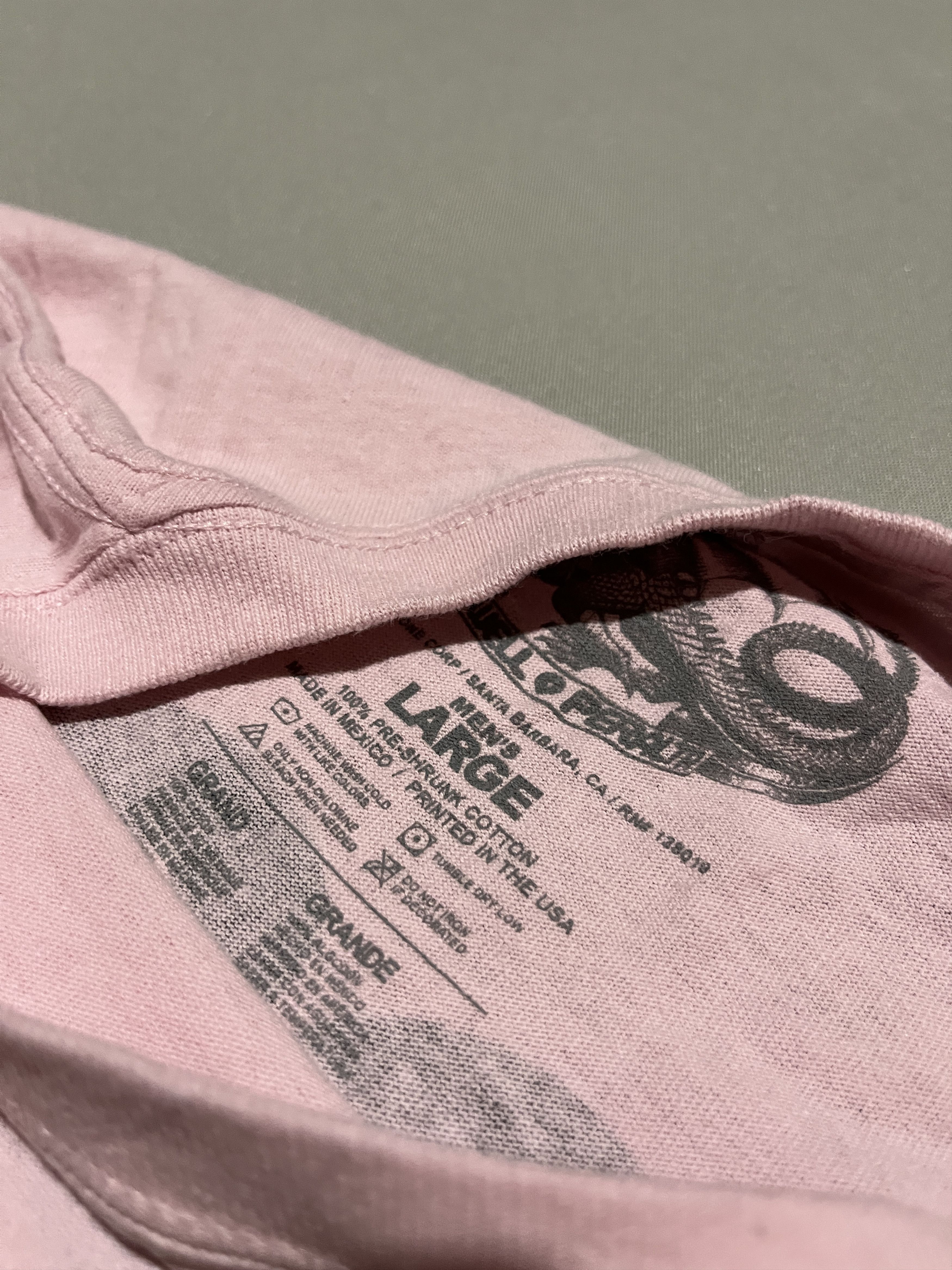 Bones × Powell Peralta Powell Peralta BONES Pink Skateboarding T-shirt Size US L / EU 52-54 / 3 - 8 Thumbnail