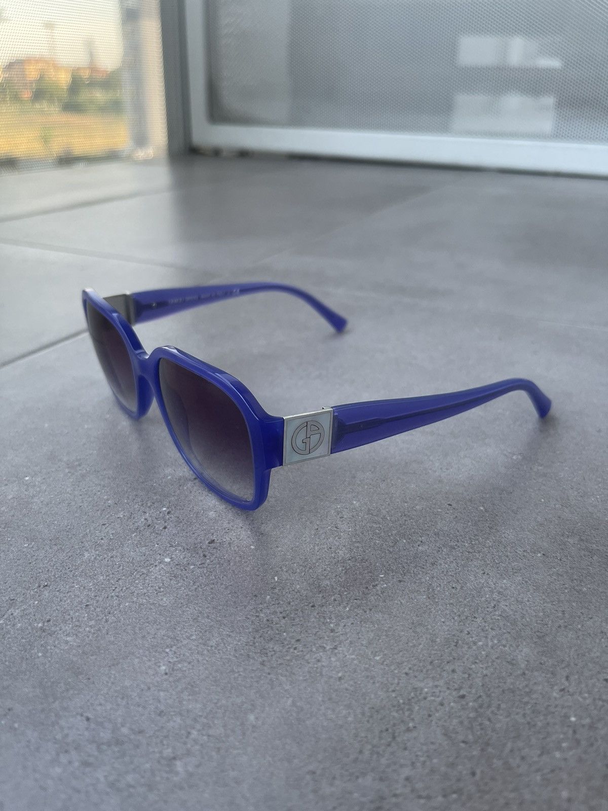 Armani × Emporio Armani × Giorgio Armani Giorgio Armani AR8022-H 5158/8H Blue Sunglasses Size ONE SIZE - 4 Thumbnail