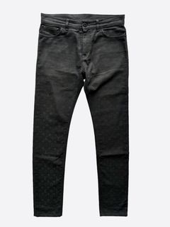 Louis Vuitton - Slim Stretch Denim Trousers - Black - Men - Size: 33 - Luxury