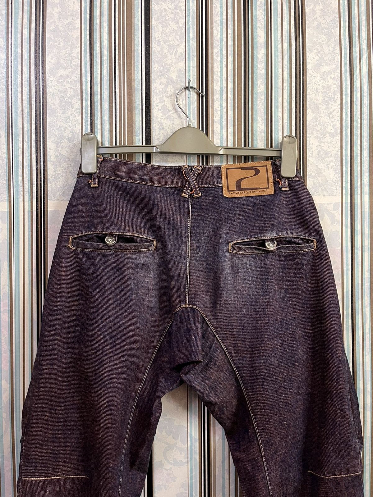 Beauty Beast 1990s Takao Yamashita mud faded denim #C2 Size US 31 - 8 Thumbnail