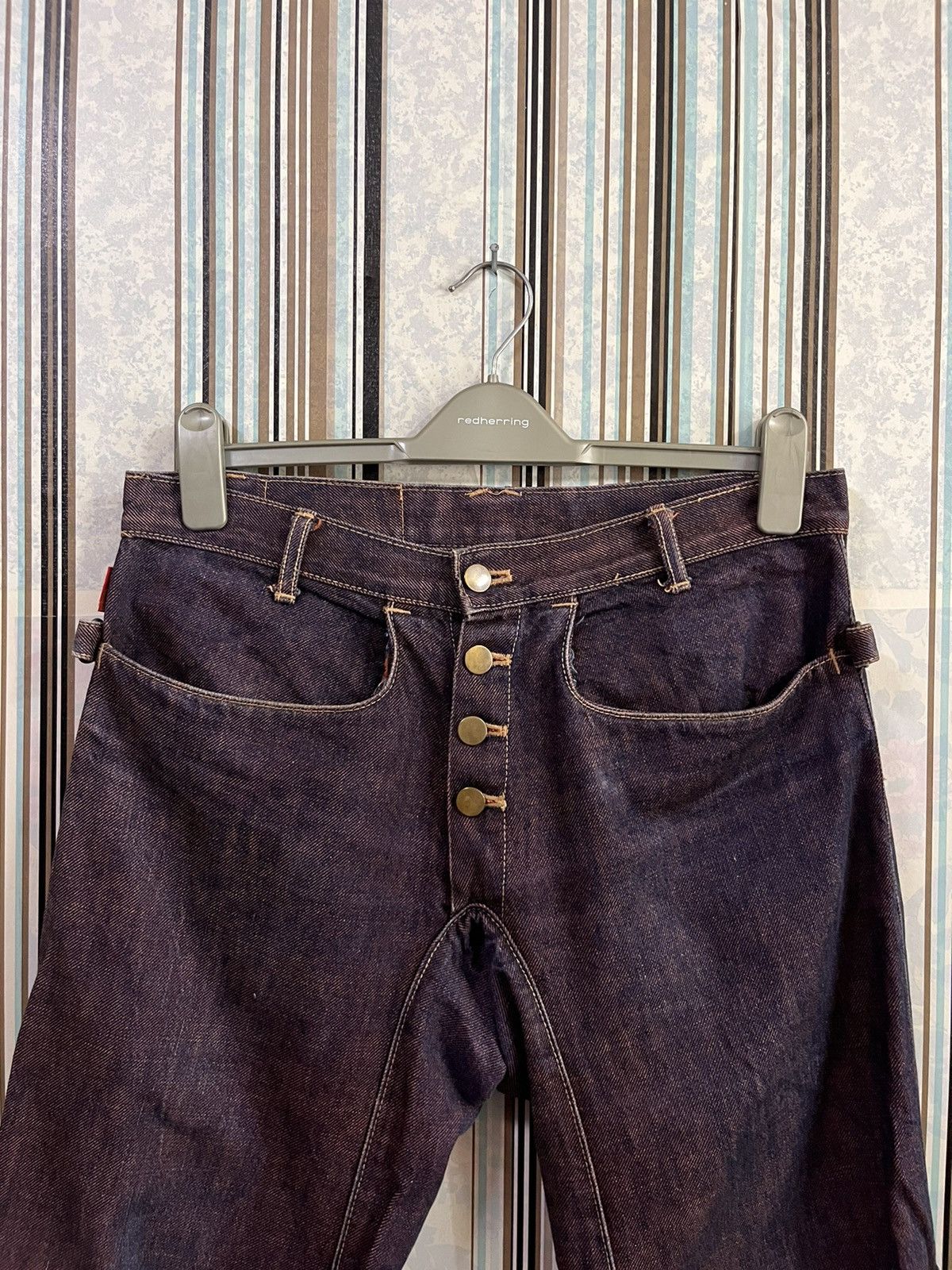 Beauty Beast 1990s Takao Yamashita mud faded denim #C2 Size US 31 - 3 Thumbnail