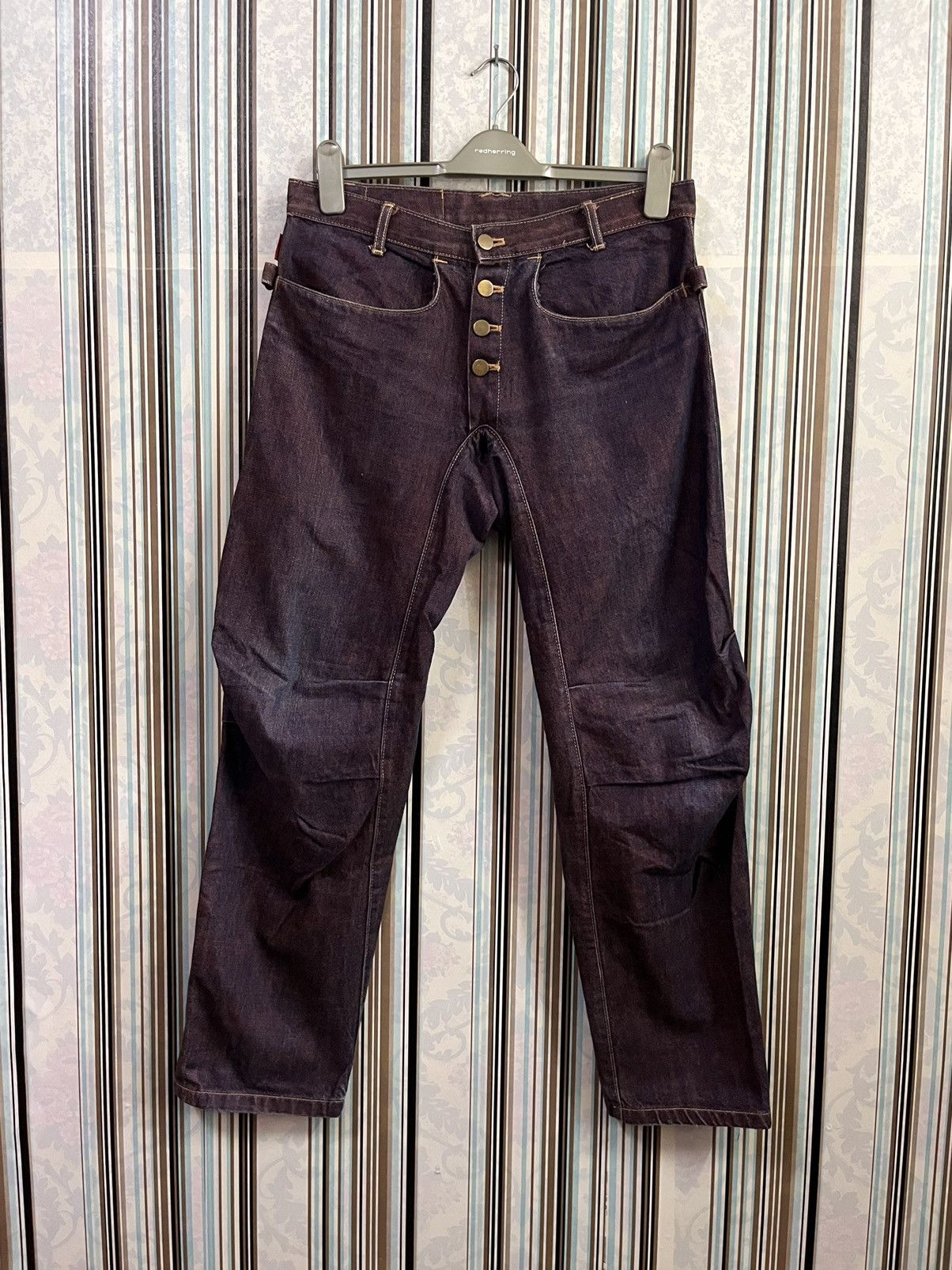 Beauty Beast 1990s Takao Yamashita mud faded denim #C2 Size US 31 - 1 Thumbnail