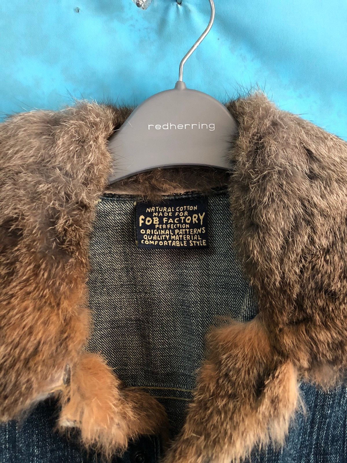 FOB Factory trucker fur indigo #1197 Size US M / EU 48-50 / 2 - 6 Thumbnail