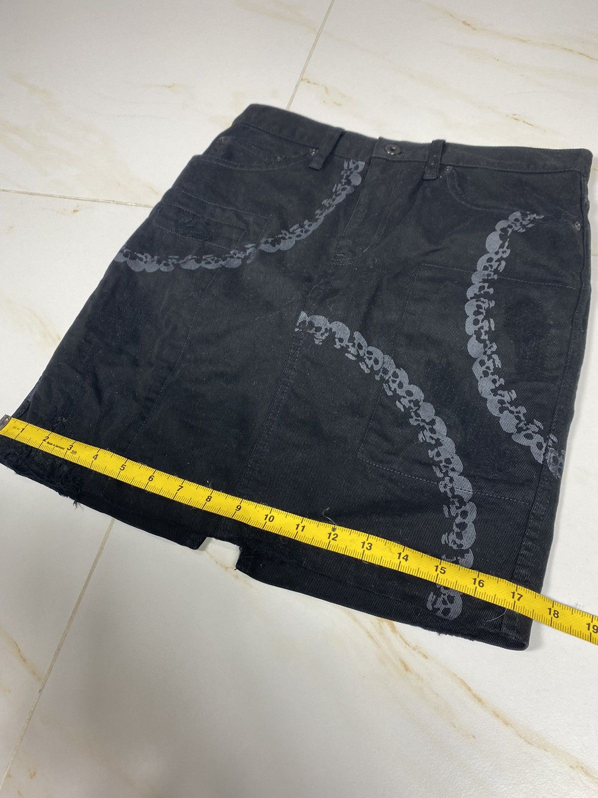 Hysteric Glamour Hysteric Glamour Skull Distressed Skirt. S069 Size 29" - 15 Thumbnail