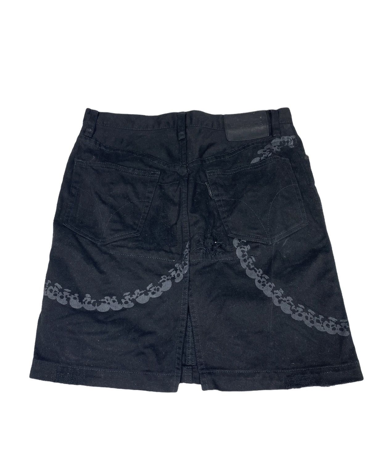Hysteric Glamour Hysteric Glamour Skull Distressed Skirt. S069 Size 29" - 2 Thumbnail