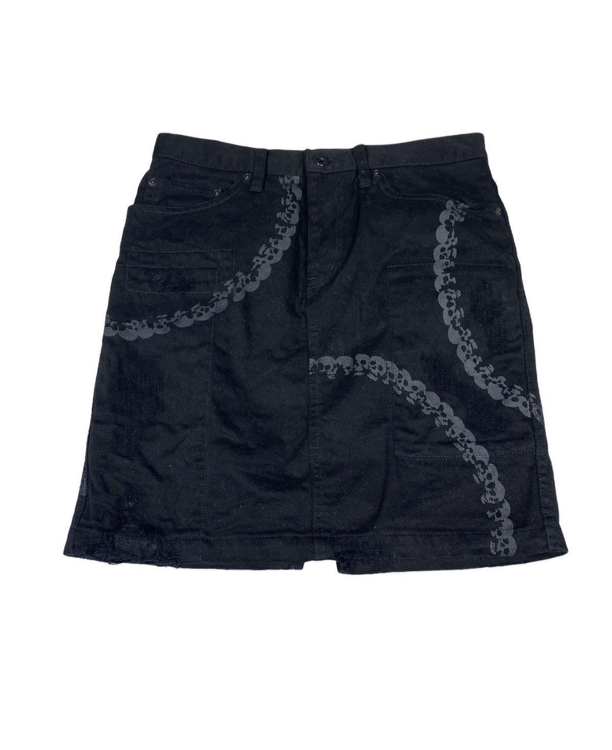 Hysteric Glamour Hysteric Glamour Skull Distressed Skirt. S069 Size 29" - 1 Thumbnail