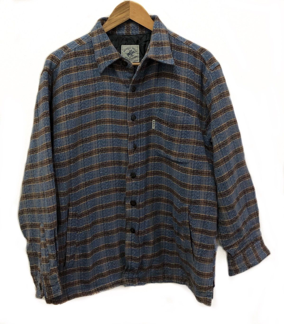 Beverly Hills Polo Club POLO BEVERLY HILLS FLANNEL BUTTON COLLAR JACKET Size US M / EU 48-50 / 2 - 1 Thumbnail