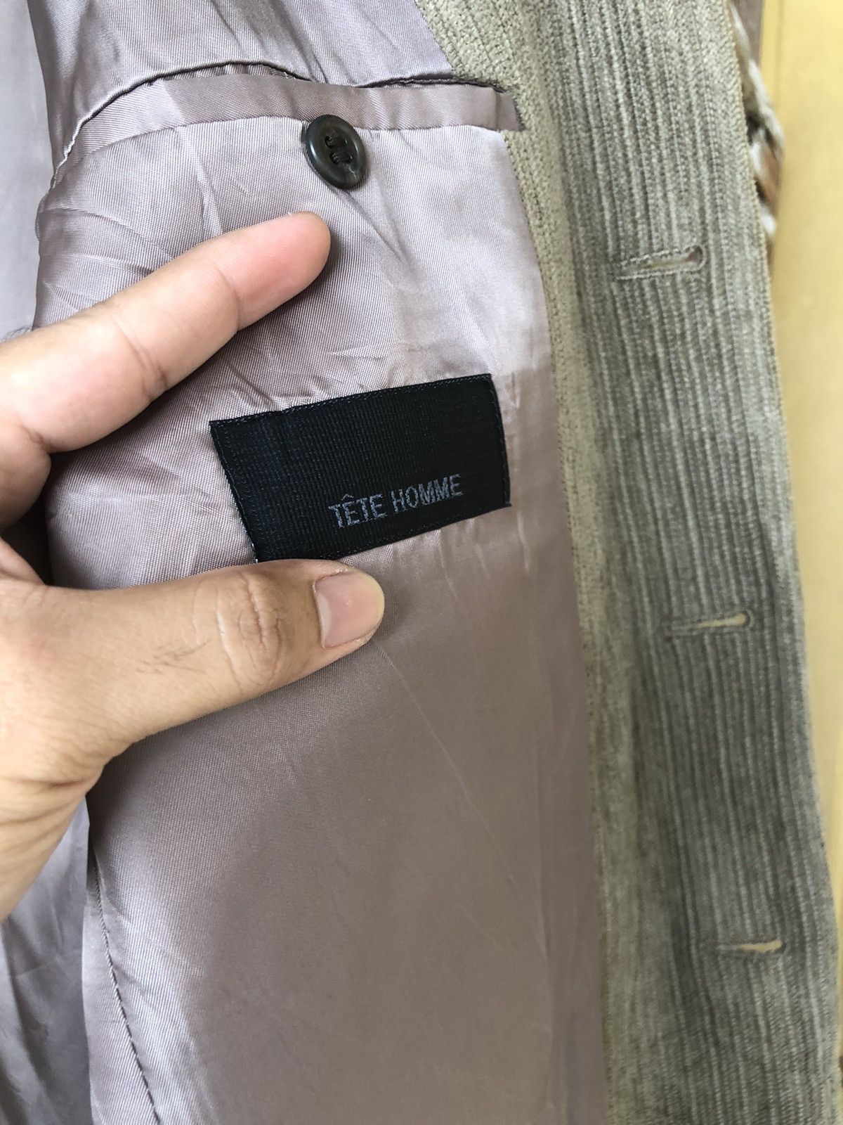 Issey Miyake Tete Homme by Issey Miyake Coduroy Jacket Like Homme Plisse Size US M / EU 48-50 / 2 - 19 Thumbnail