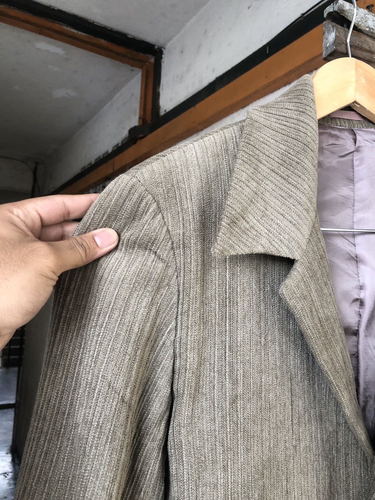 Issey Miyake Tete Homme by Issey Miyake Coduroy Jacket Like Homme Plisse Size US M / EU 48-50 / 2 - 14 Thumbnail