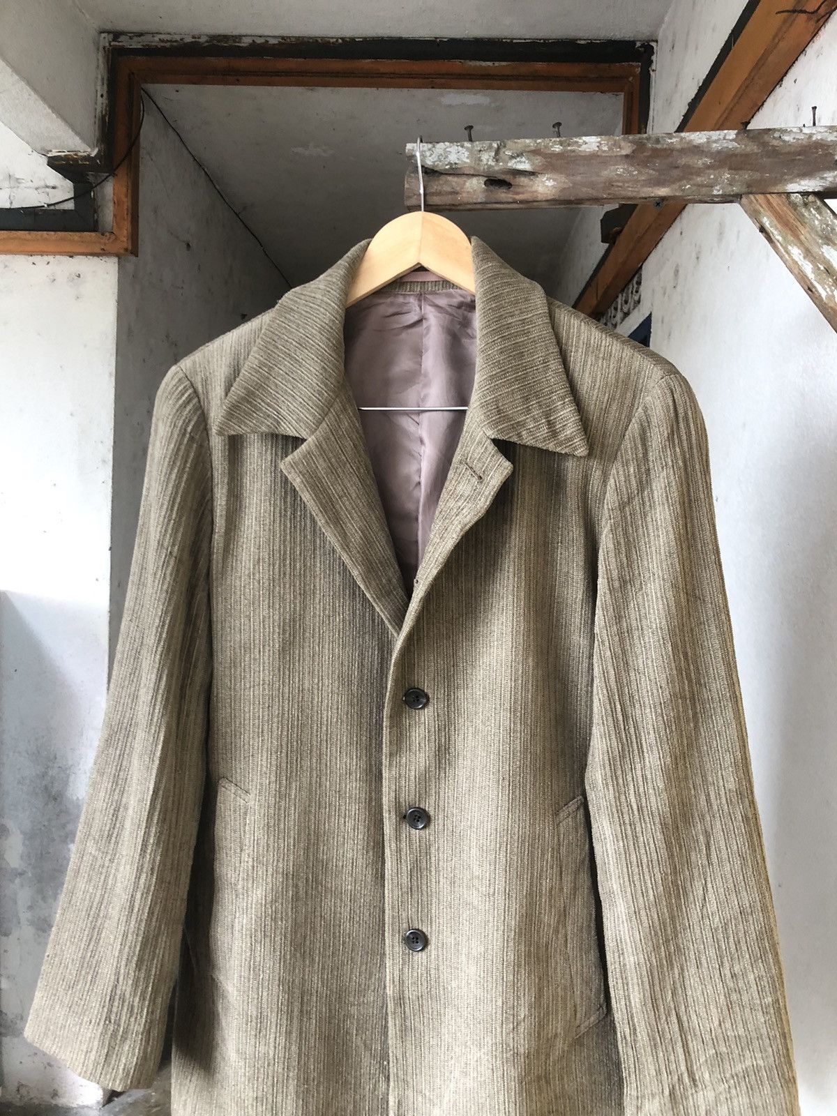 Issey Miyake Tete Homme by Issey Miyake Coduroy Jacket Like Homme Plisse Size US M / EU 48-50 / 2 - 8 Thumbnail