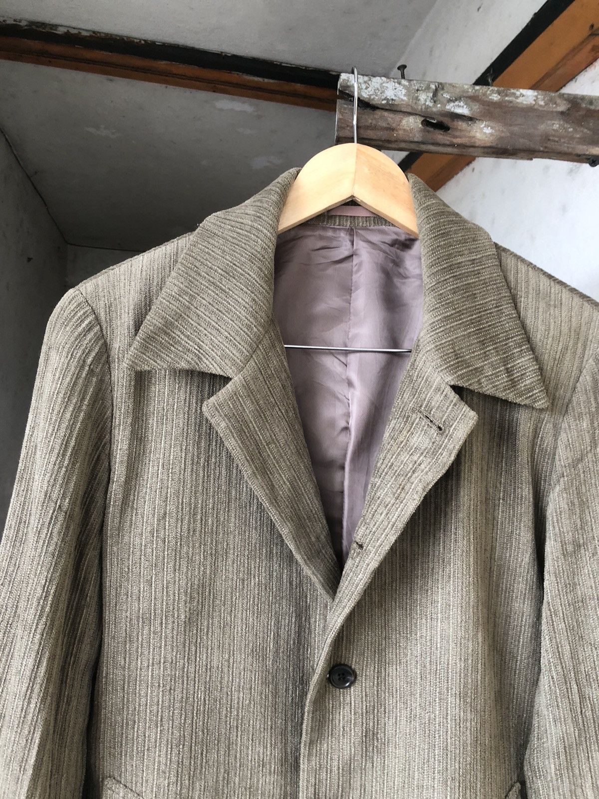 Issey Miyake Tete Homme by Issey Miyake Coduroy Jacket Like Homme Plisse Size US M / EU 48-50 / 2 - 11 Thumbnail