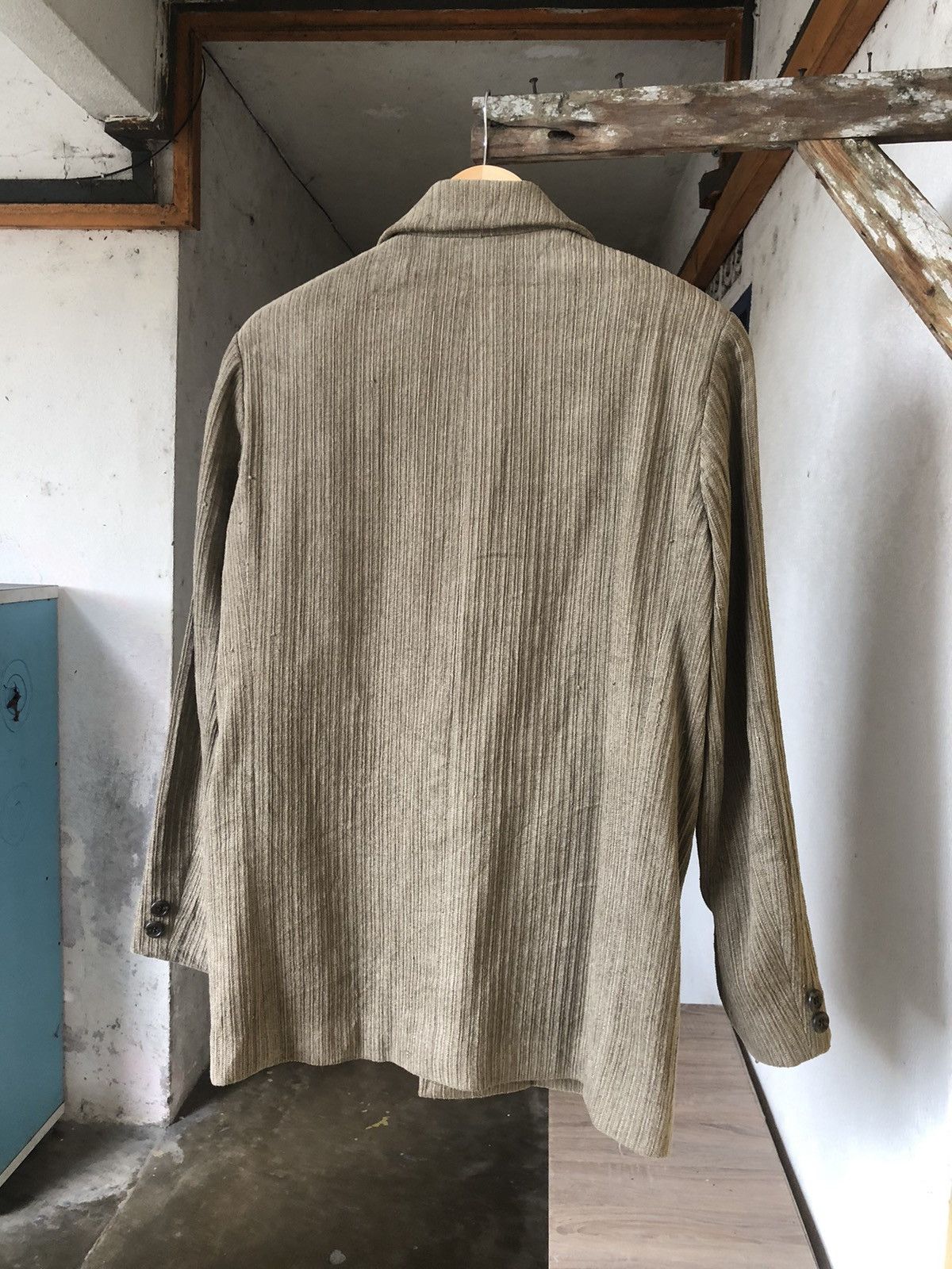 Issey Miyake Tete Homme by Issey Miyake Coduroy Jacket Like Homme Plisse Size US M / EU 48-50 / 2 - 9 Thumbnail