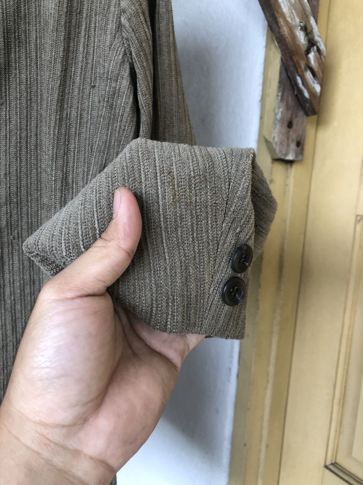 Issey Miyake Tete Homme by Issey Miyake Coduroy Jacket Like Homme Plisse Size US M / EU 48-50 / 2 - 18 Thumbnail
