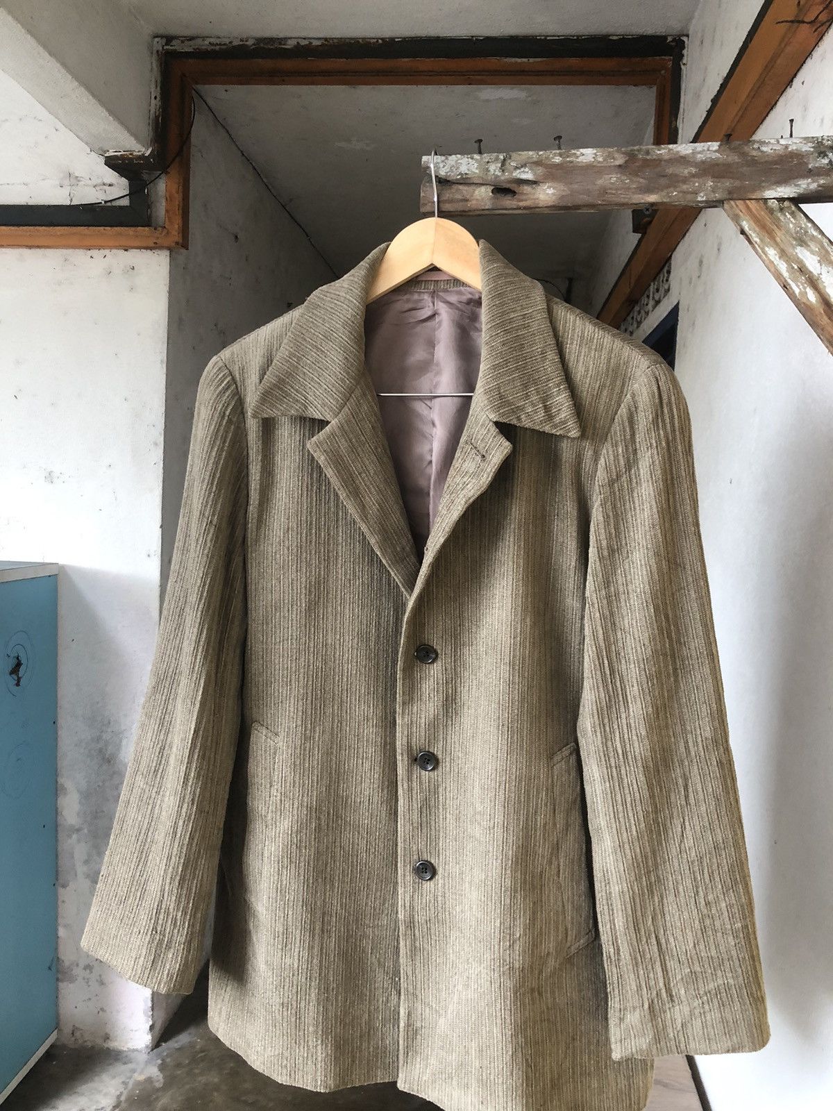 Issey Miyake Tete Homme by Issey Miyake Coduroy Jacket Like Homme Plisse Size US M / EU 48-50 / 2 - 4 Thumbnail