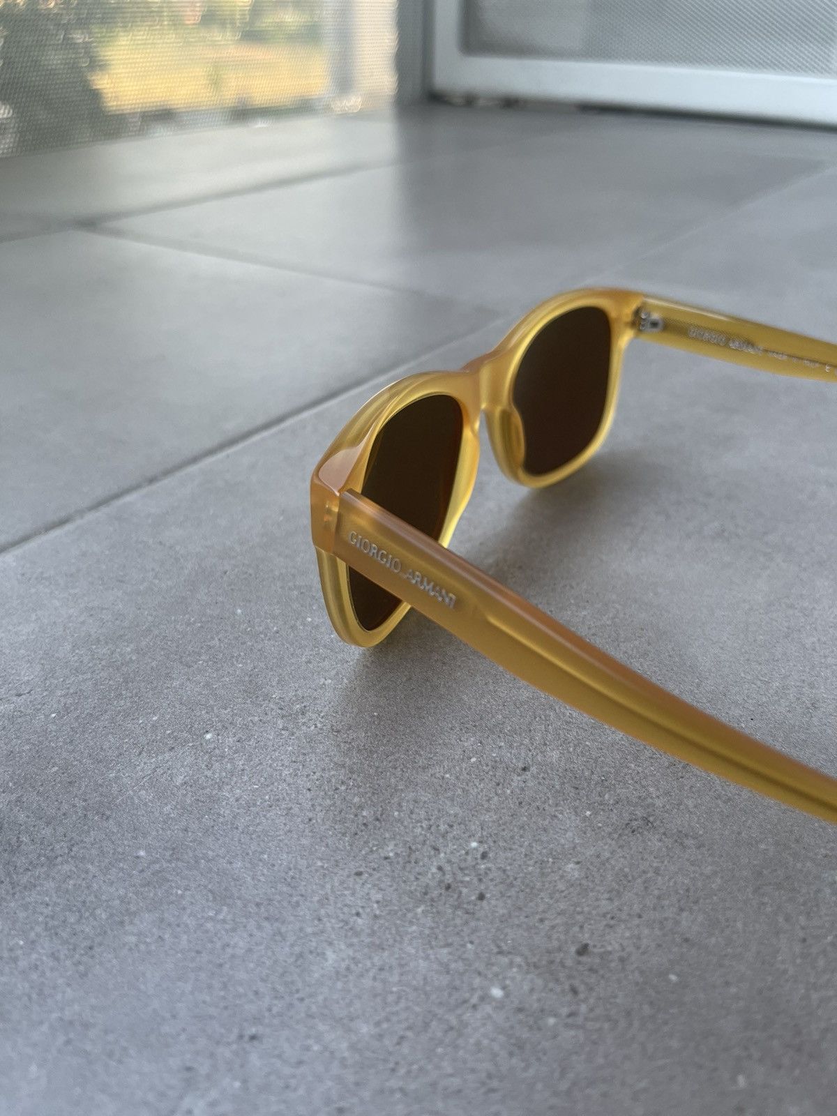 Emporio Armani Giorgio Armani AR8008 5006/52 Yellow Transparent Sunglasses Size ONE SIZE - 5 Thumbnail