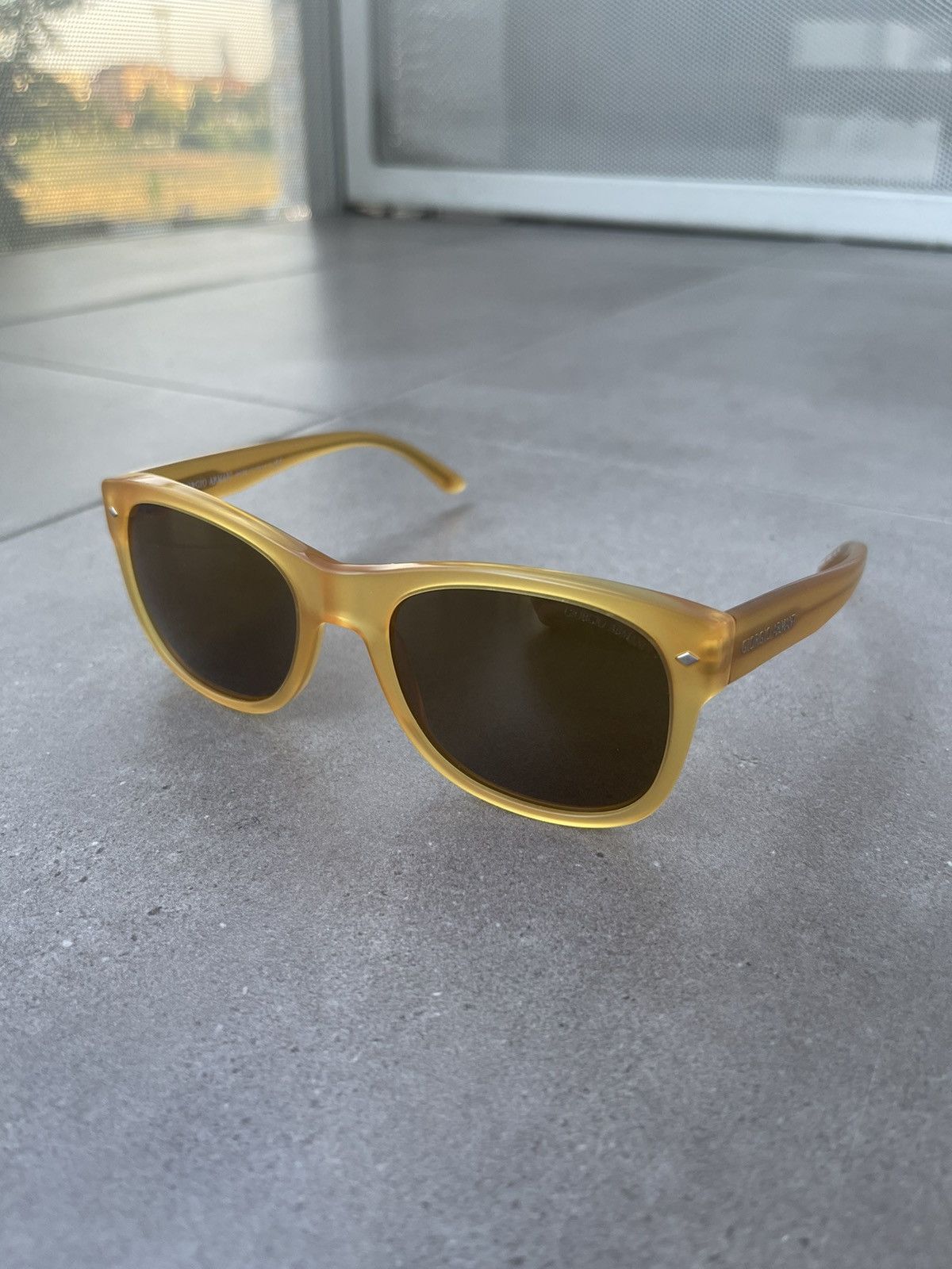 Emporio Armani Giorgio Armani AR8008 5006/52 Yellow Transparent Sunglasses Size ONE SIZE - 1 Thumbnail