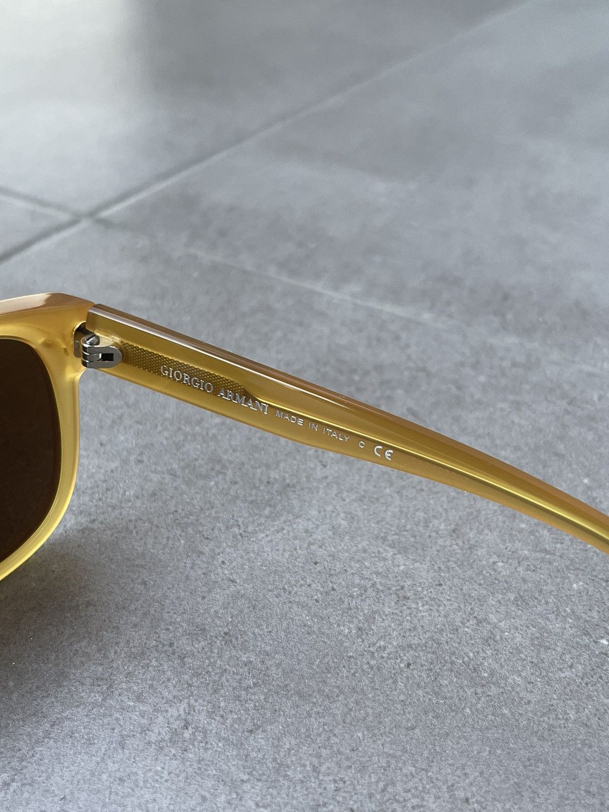 Emporio Armani Giorgio Armani AR8008 5006/52 Yellow Transparent Sunglasses Size ONE SIZE - 7 Thumbnail