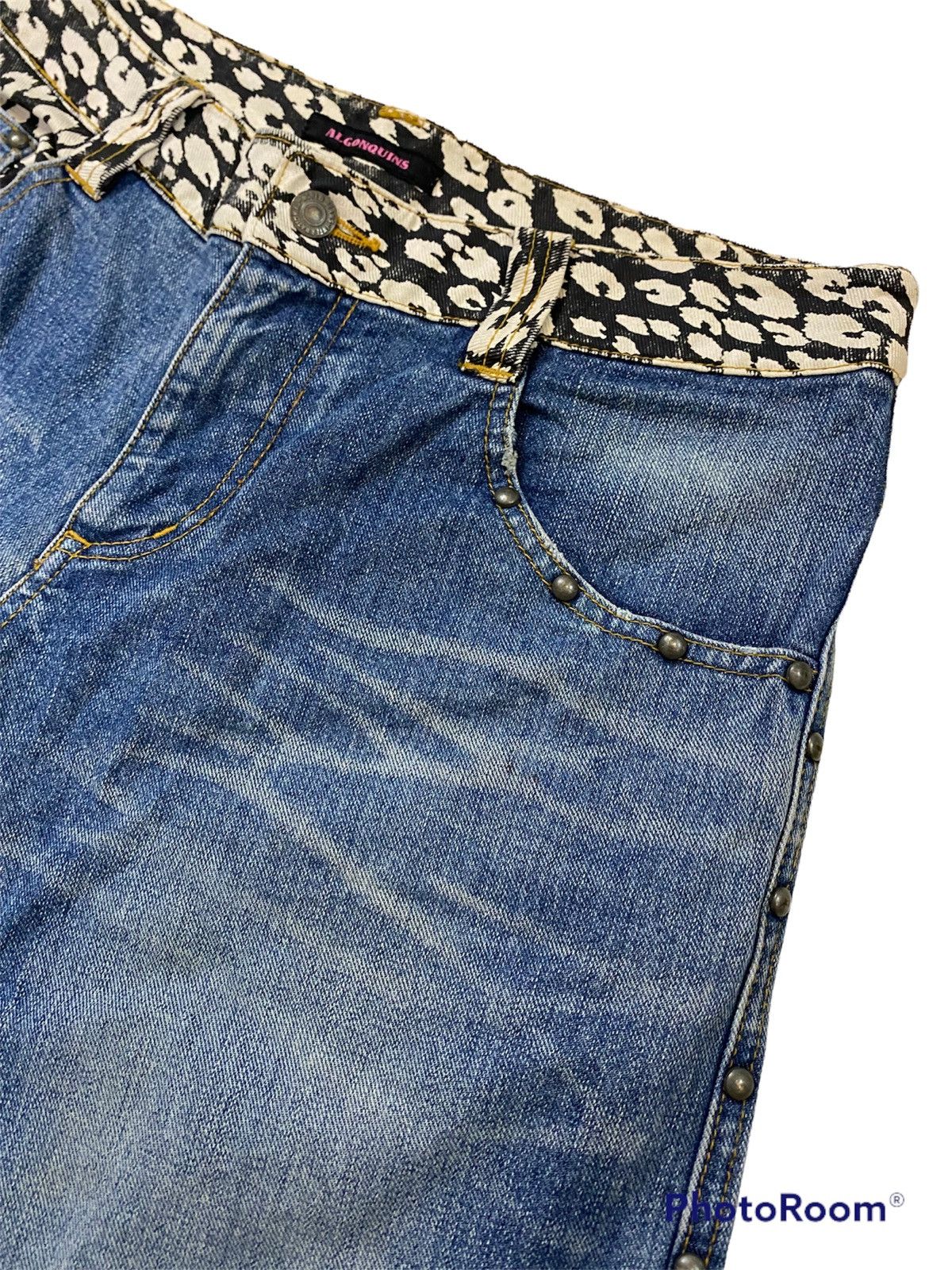 Hysteric Glamour 💥Japanese Algonquin Studs Short Denim Size US 33 - 6 Thumbnail