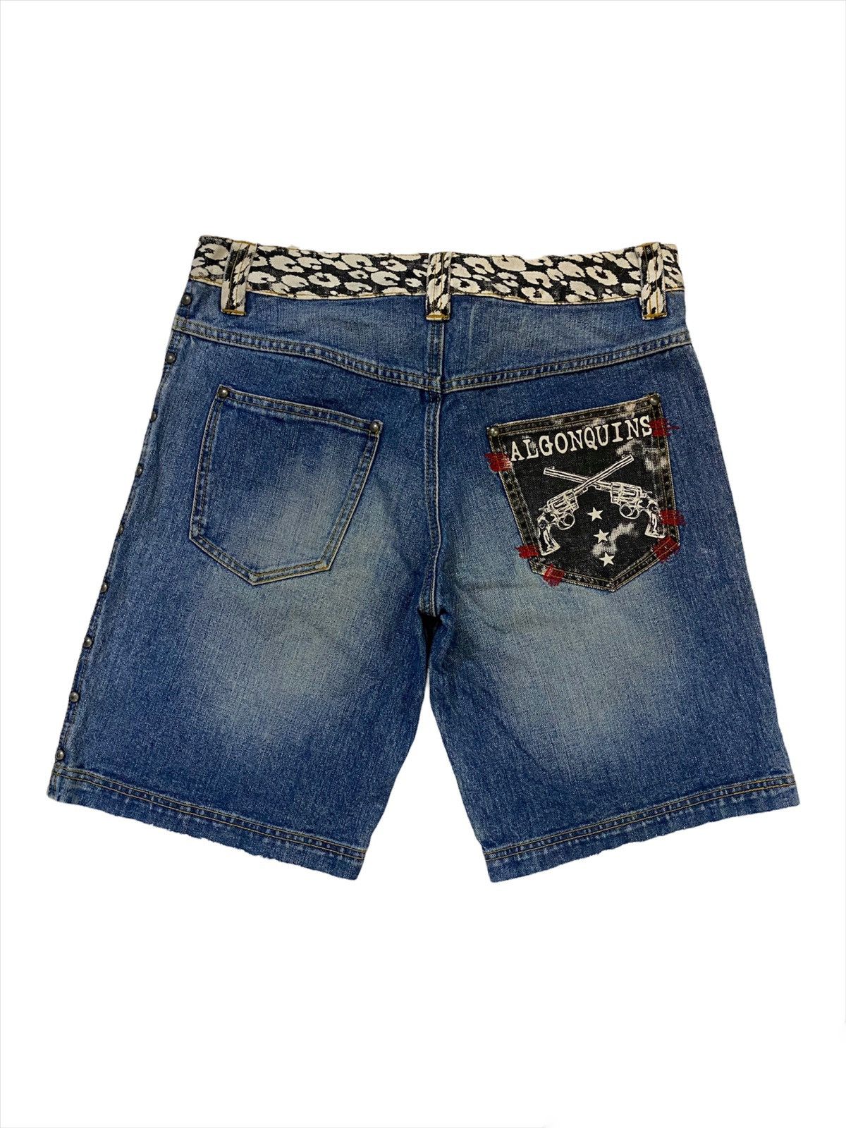 Hysteric Glamour 💥Japanese Algonquin Studs Short Denim Size US 33 - 2 Thumbnail