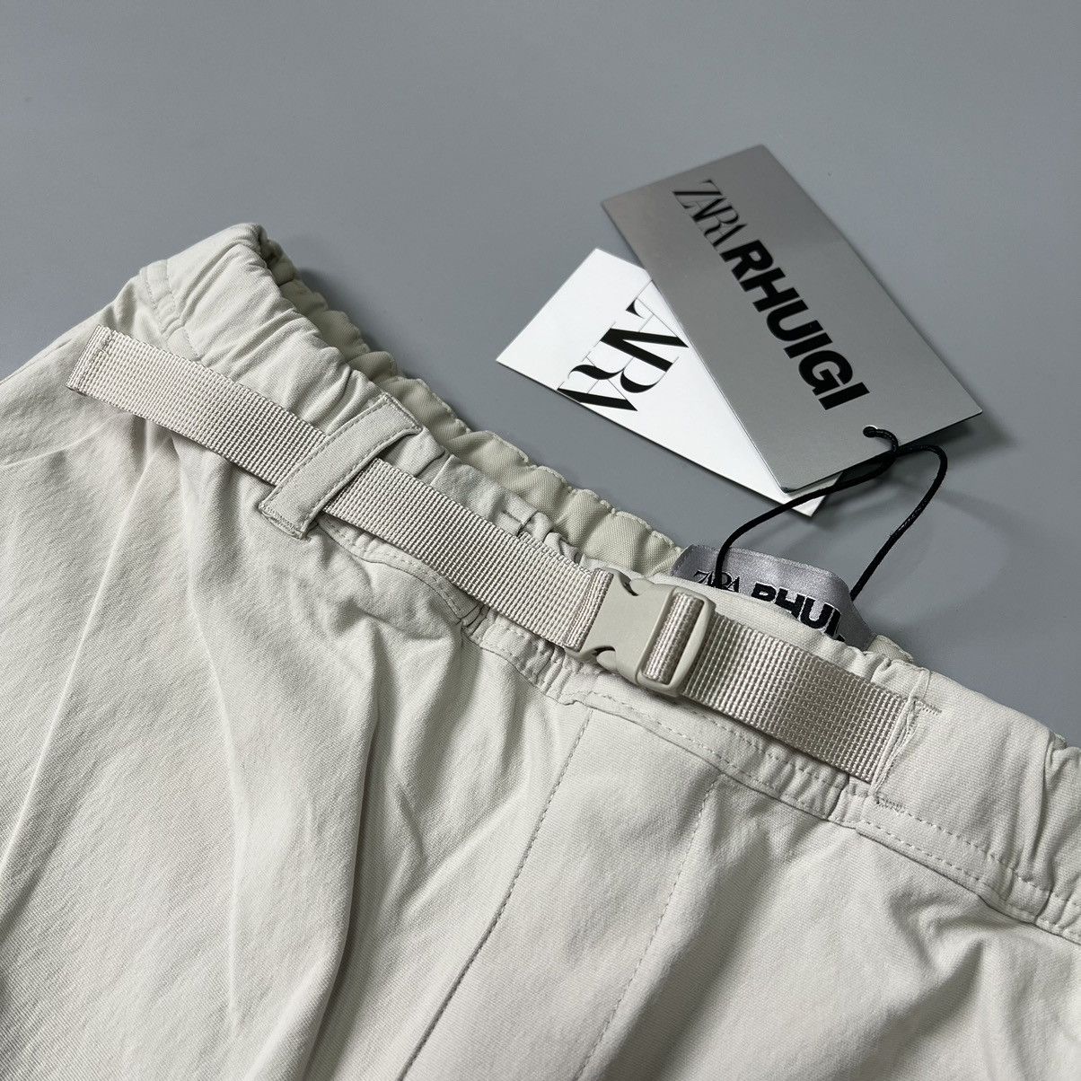 Rhude × Zara Rhude x Zara NEW Cargo Technical Pants Beige Size US 34 / EU 50 - 22 Thumbnail