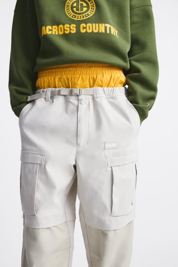 Rhude x Zara NEW Cargo Technical Pants Beige RHUIGI hype