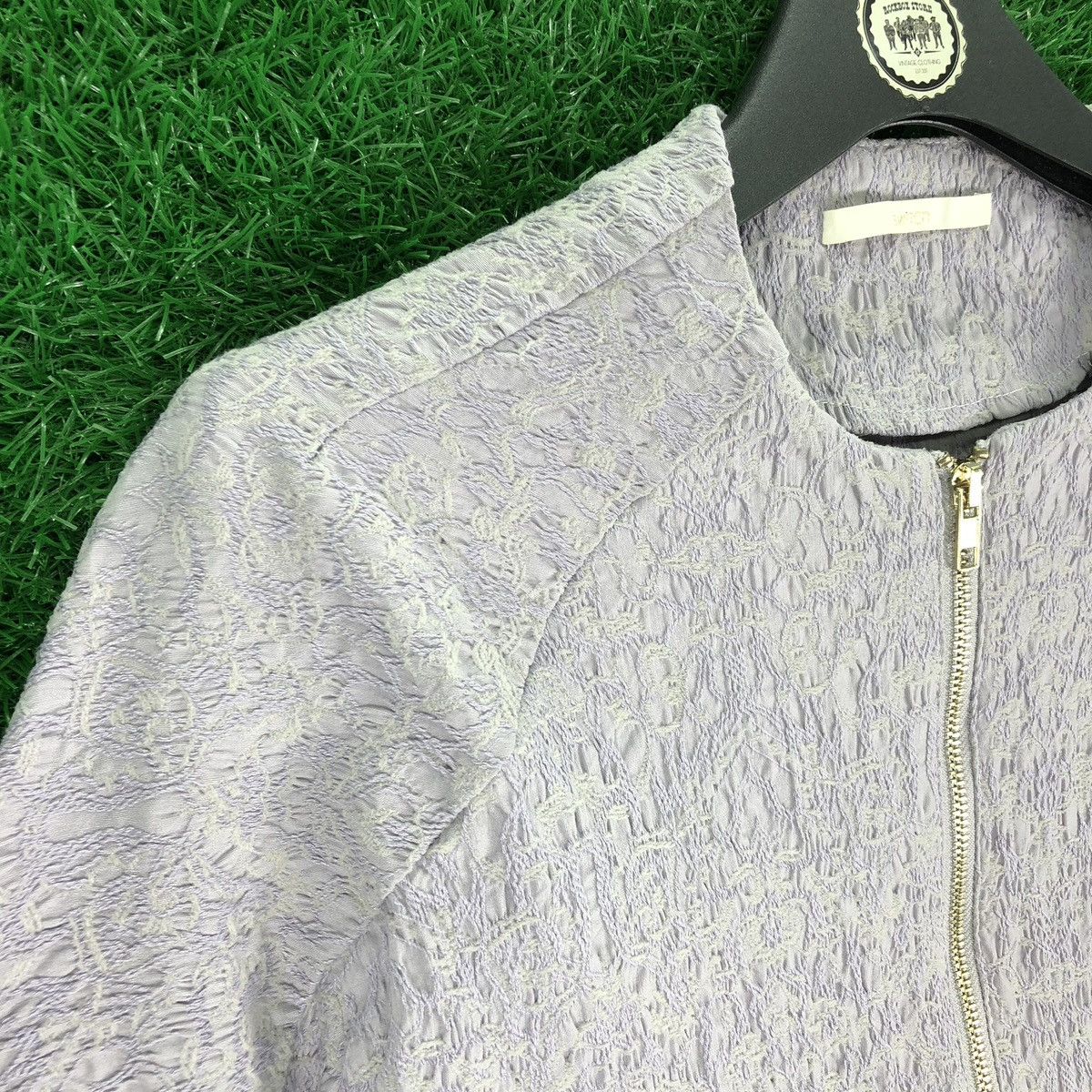Japanese Brand × Vintage Vintage Bomber Style Jacket Embroiderdd Fabric by Switch Size XS / US 0-2 / IT 36-38 - 2 Thumbnail