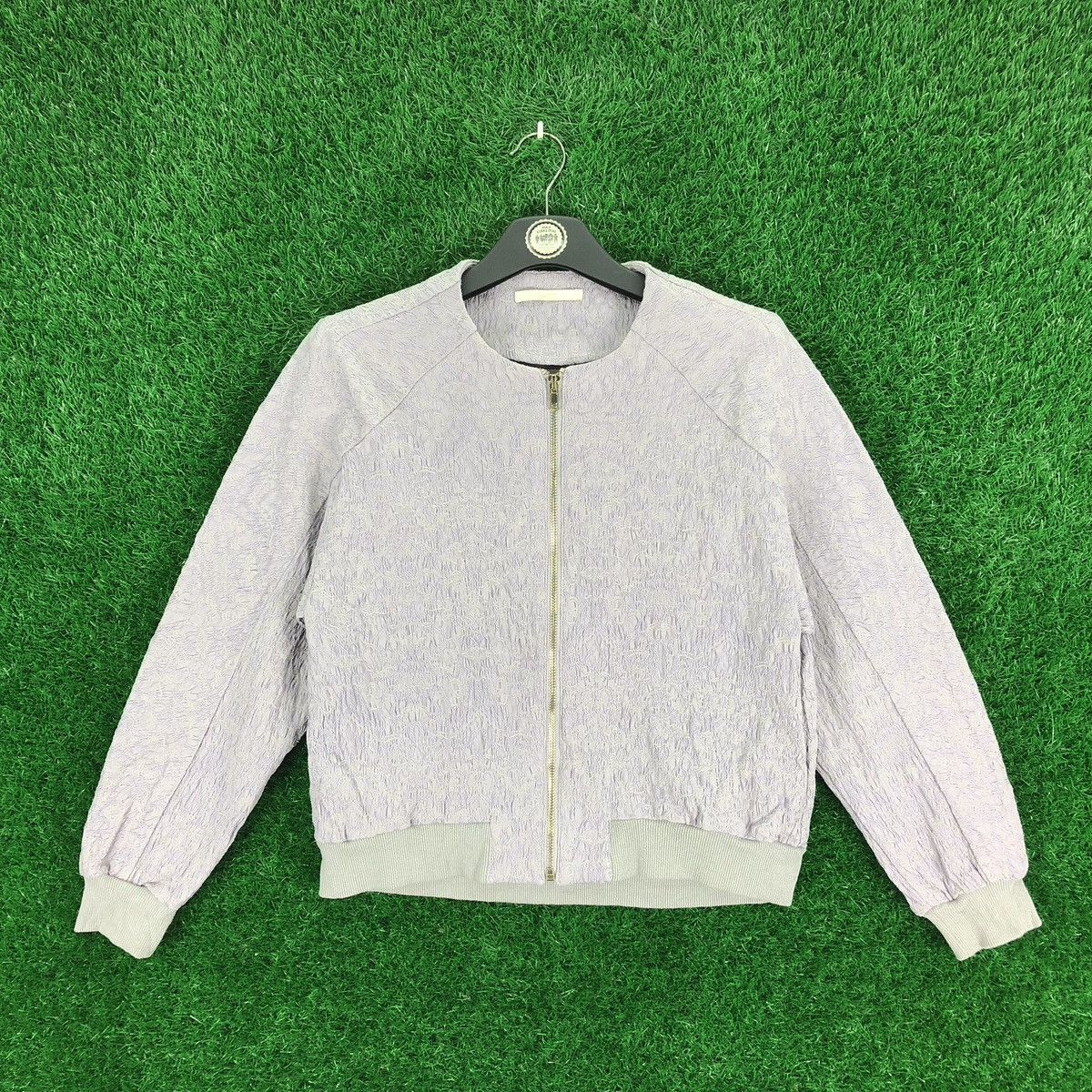 Japanese Brand × Vintage Vintage Bomber Style Jacket Embroiderdd Fabric by Switch Size XS / US 0-2 / IT 36-38 - 1 Thumbnail