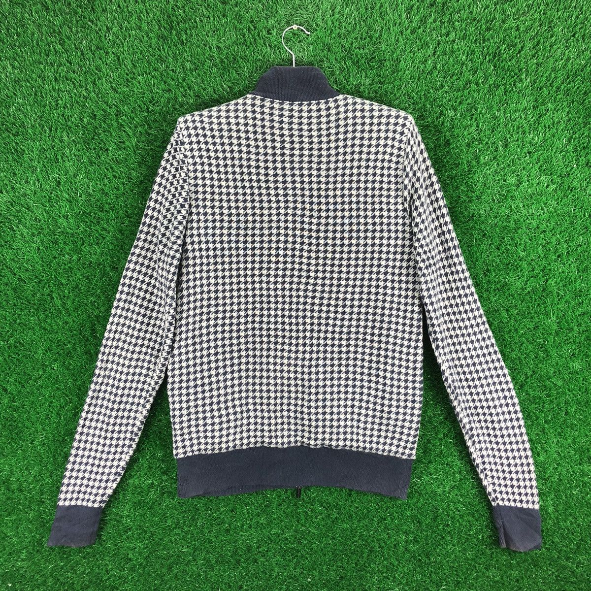 Tommy Hilfiger Tommy Hilfiger Full Houndstooth Zipper Sweater Size US S / EU 44-46 / 1 - 4 Thumbnail