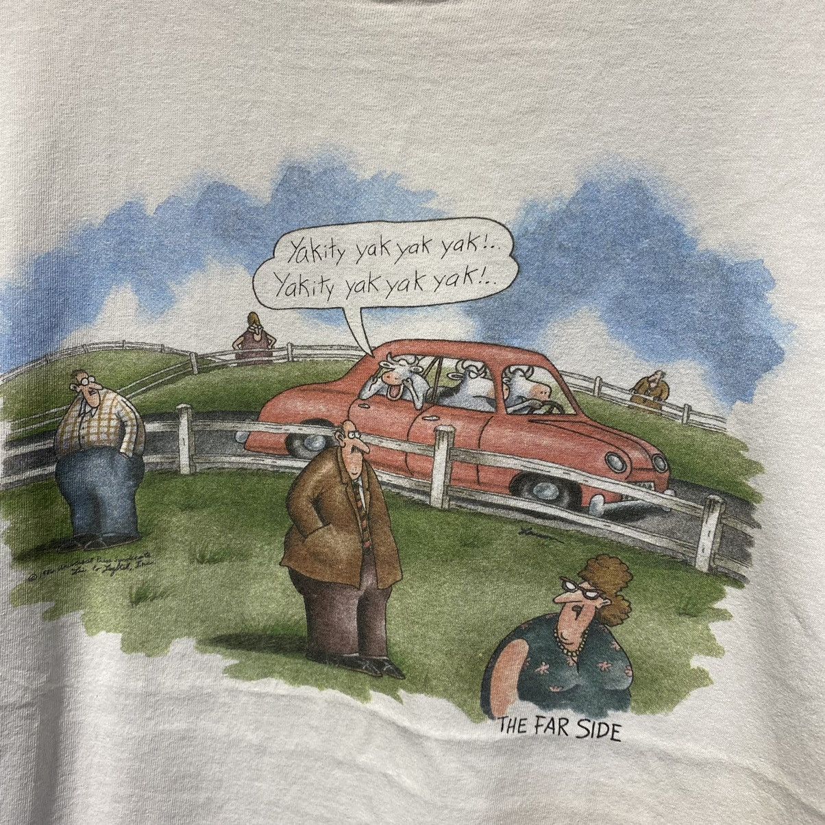 Cartoon Network × Vintage VINTAGE 80’s RARE‼️Cartoon The Far Side Tee Size US XL / EU 56 / 4 - 9 Thumbnail