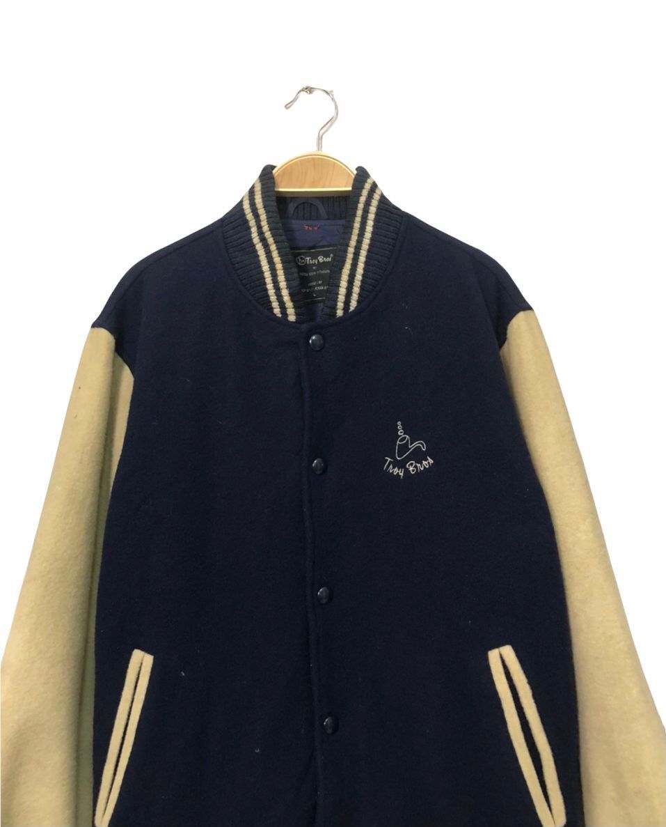 Other Vintage Troy Bros Button Ups Varsity Jacket Size US L / EU 52-54 / 3 - 4 Thumbnail