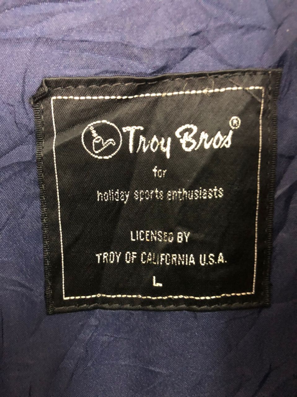Other Vintage Troy Bros Button Ups Varsity Jacket Size US L / EU 52-54 / 3 - 9 Thumbnail