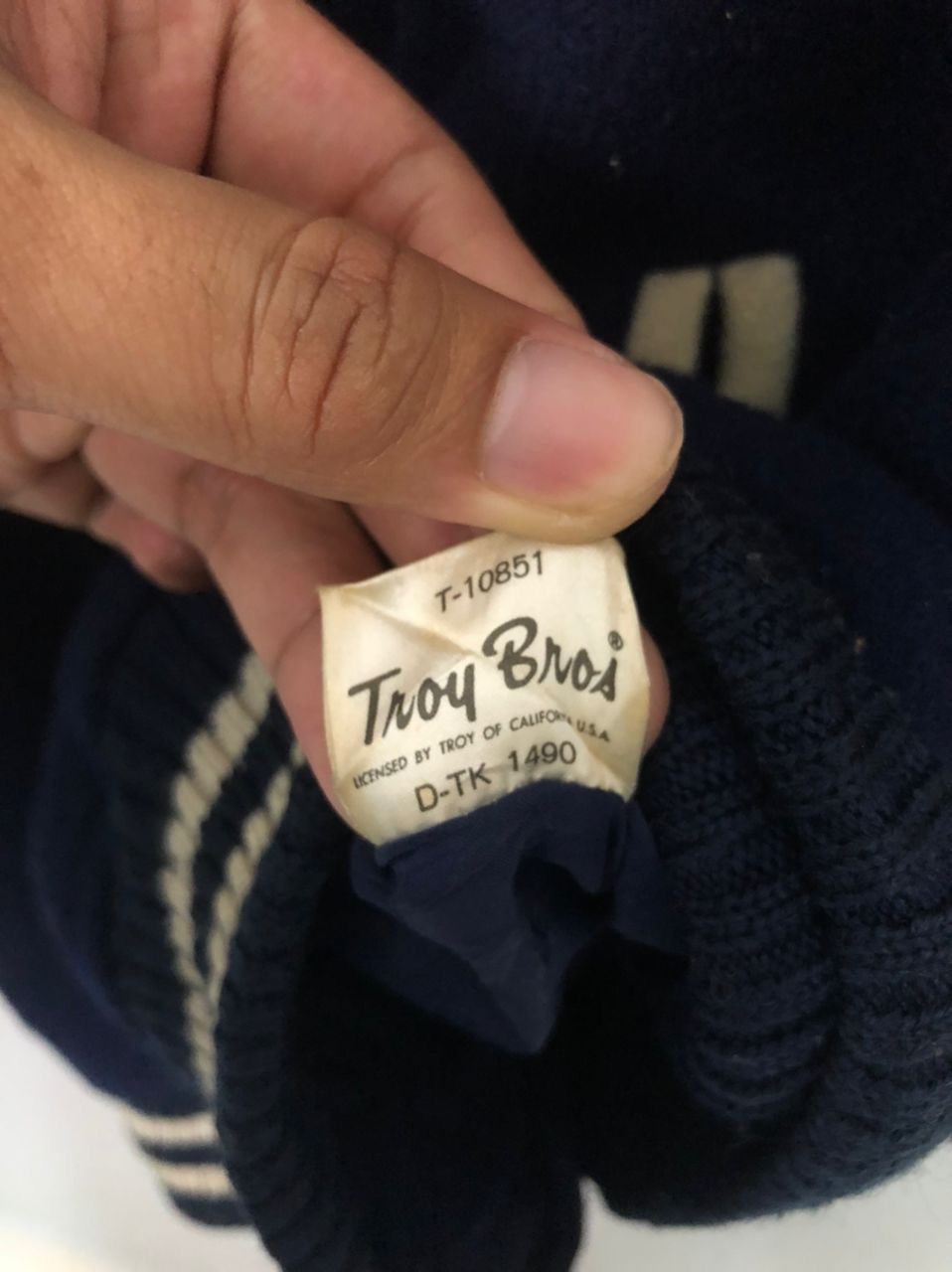 Other Vintage Troy Bros Button Ups Varsity Jacket Size US L / EU 52-54 / 3 - 11 Thumbnail