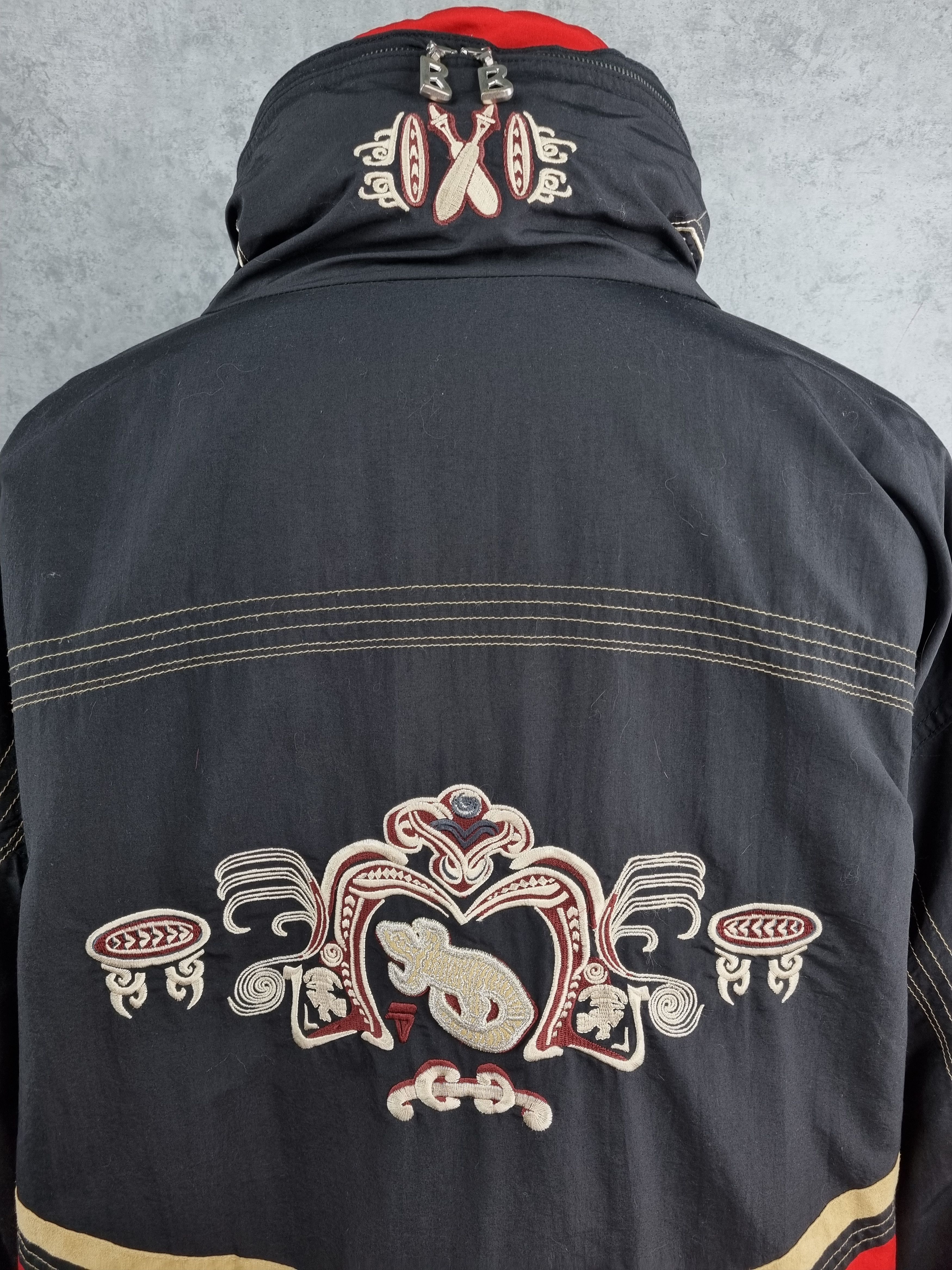 Bogner × Native 90s BOGNER Aztec Maya Embroidered Nylon Ski Anorak Size US M / EU 48-50 / 2 - 5 Thumbnail