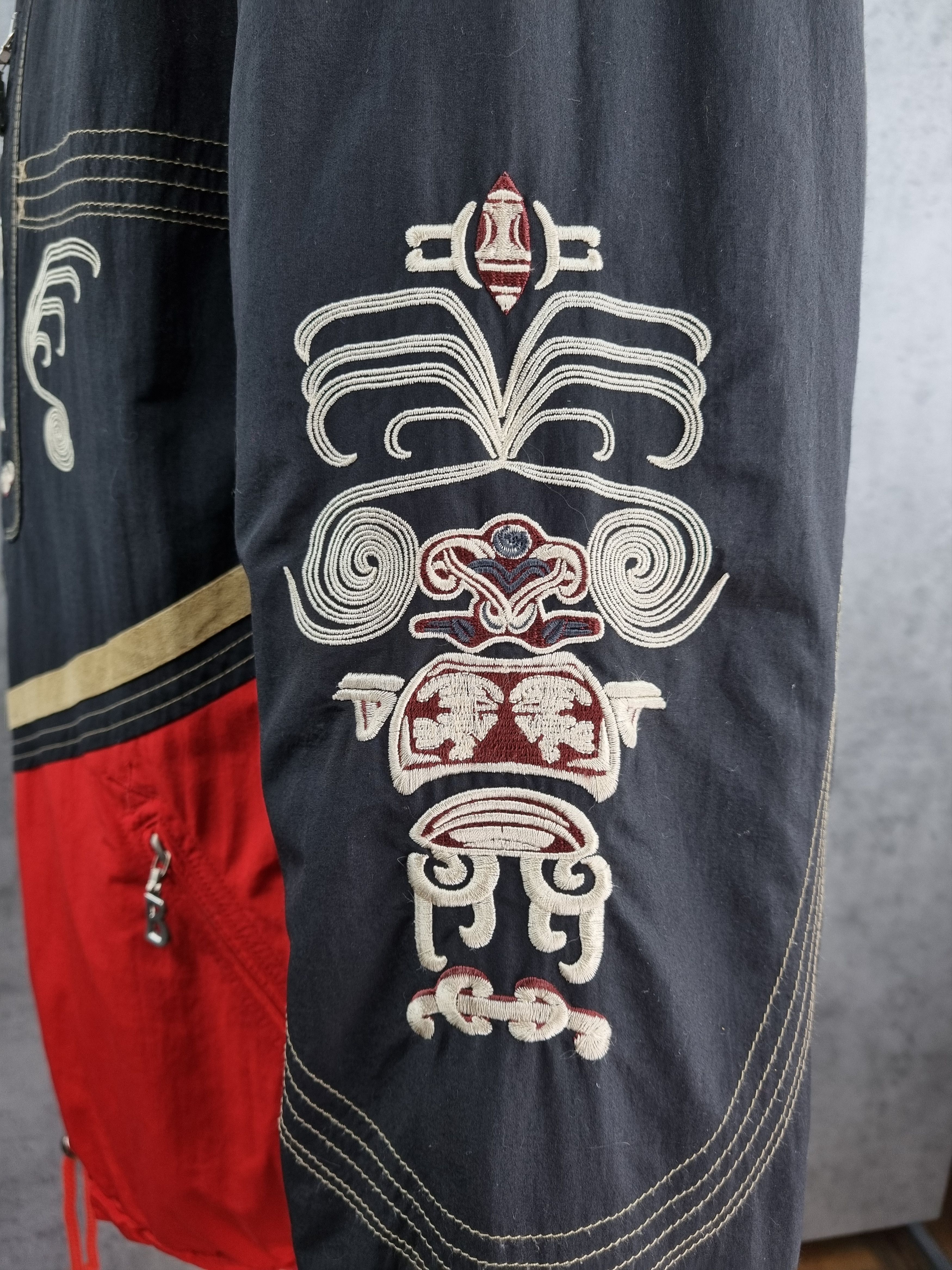 Bogner × Native 90s BOGNER Aztec Maya Embroidered Nylon Ski Anorak Size US M / EU 48-50 / 2 - 9 Thumbnail