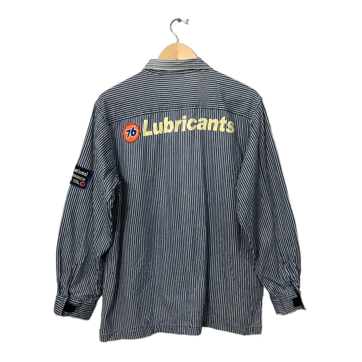 Sports Specialties Vintage 76 Lubricants Spell Out Big Logo Zipper Ups Jacket Size US L / EU 52-54 / 3 - 5 Thumbnail